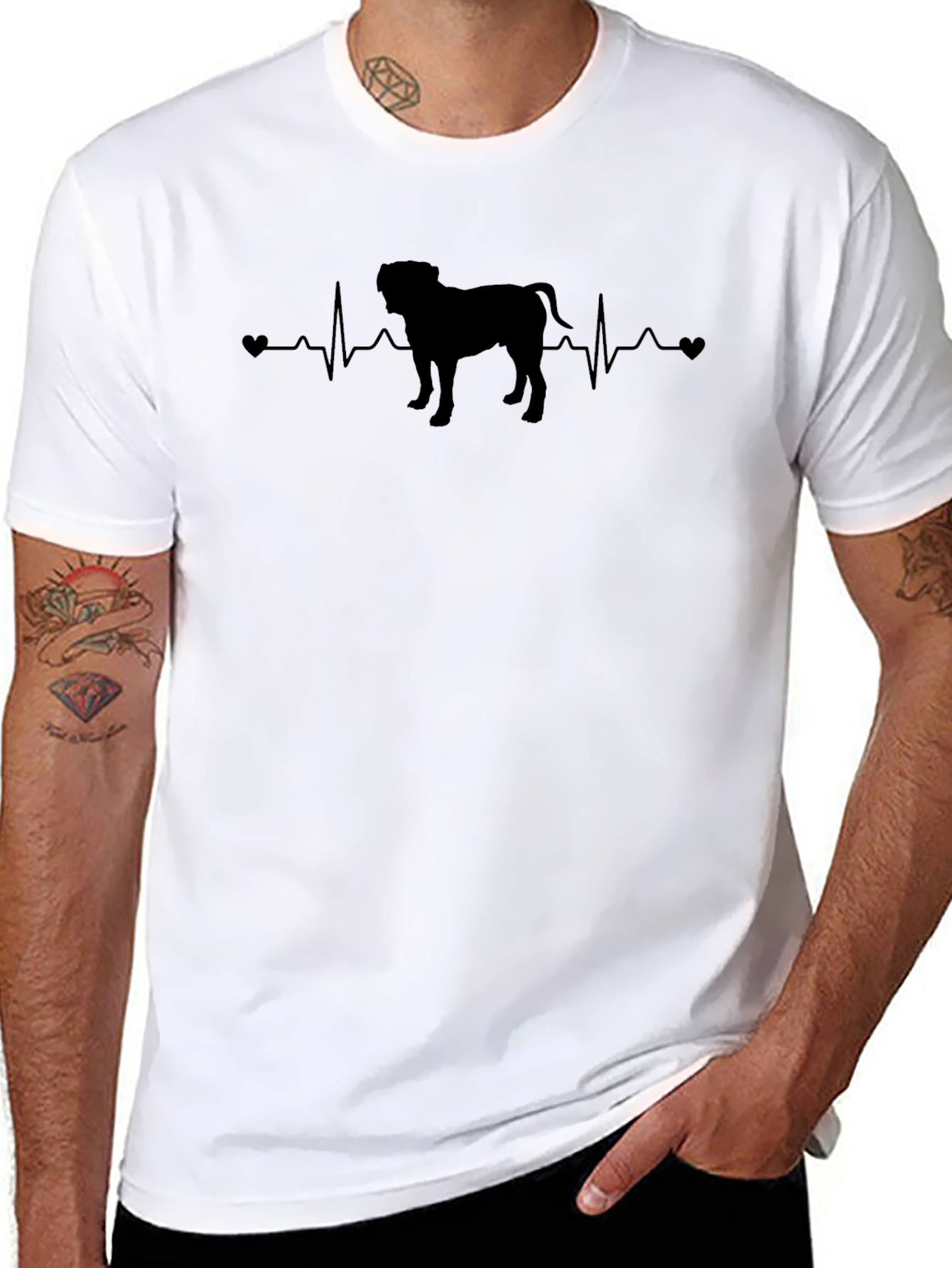 Dog Heartbeat T-Shirt - Pet Lover Apparel