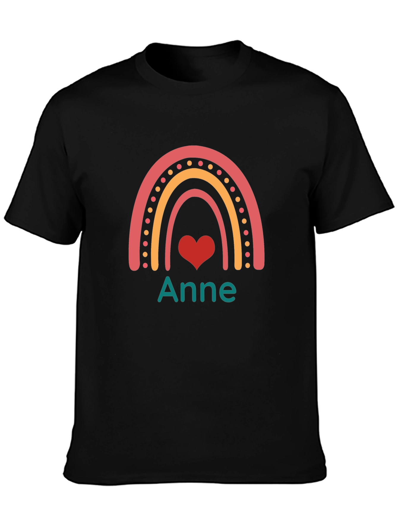 Anne Rainbow Heart Personalized T-Shirt