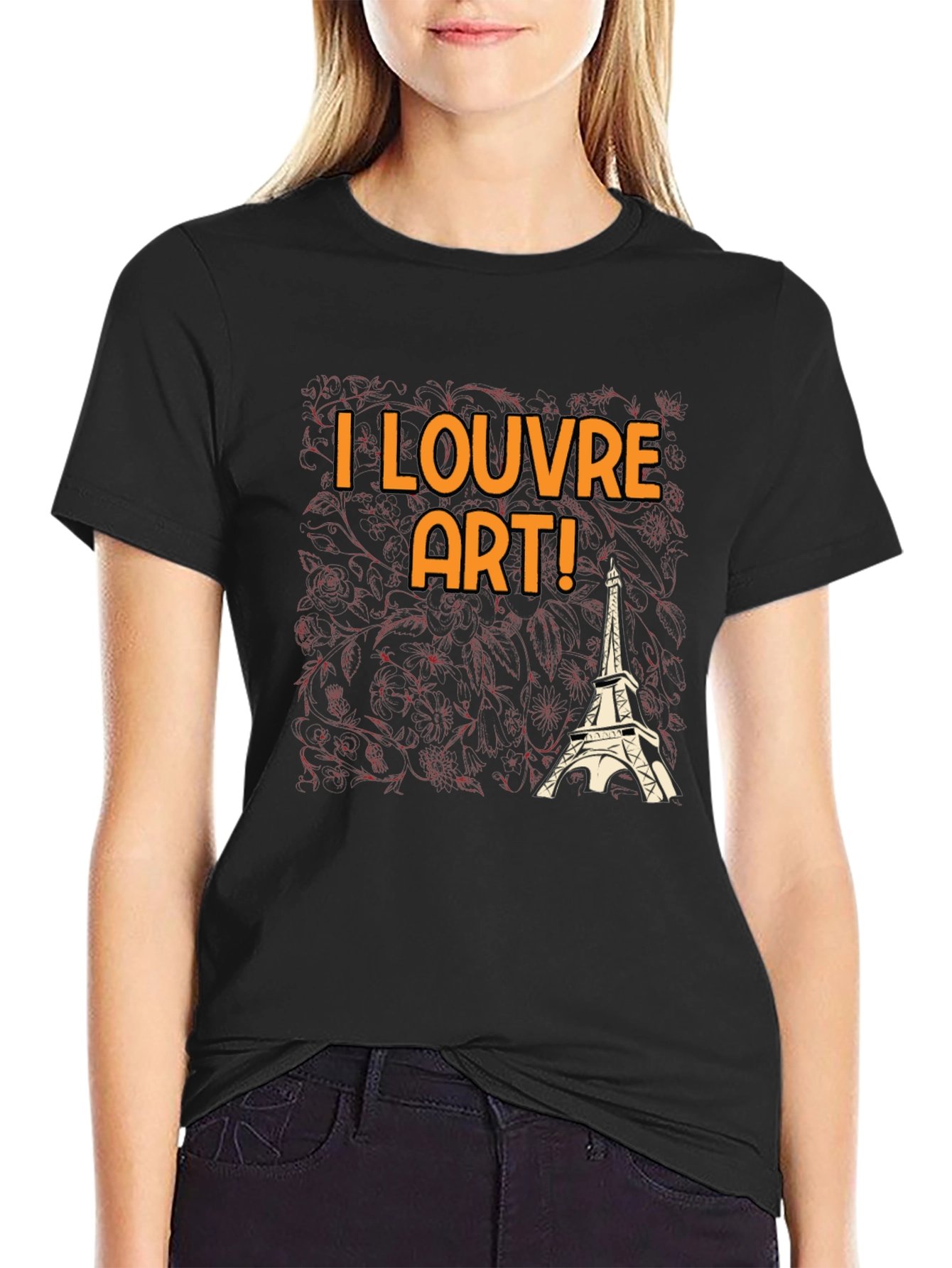 I Louvre Art! Black Graphic Tee