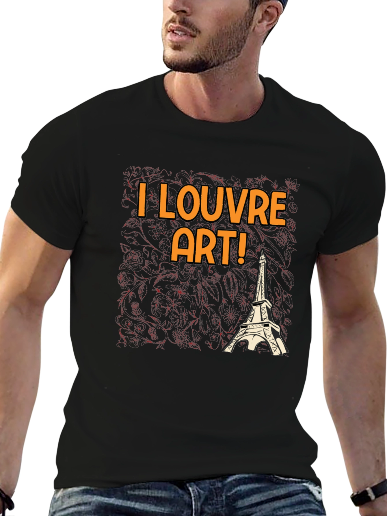 I Louvre Art! Black Graphic Tee