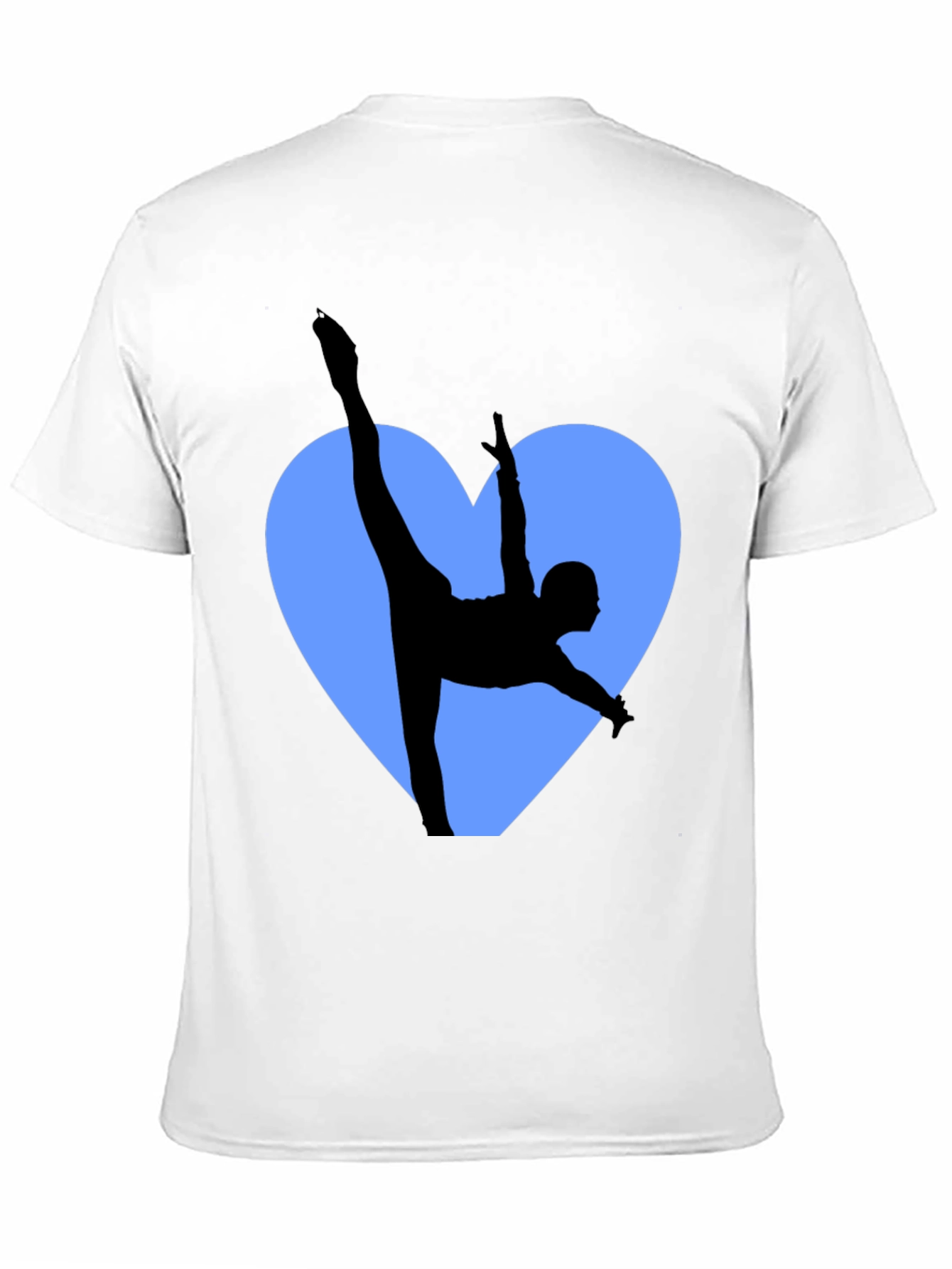 Gymnast Love Heart Black T-Shirt