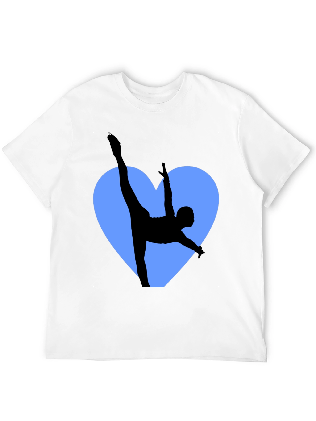 Gymnast Love Heart Black T-Shirt