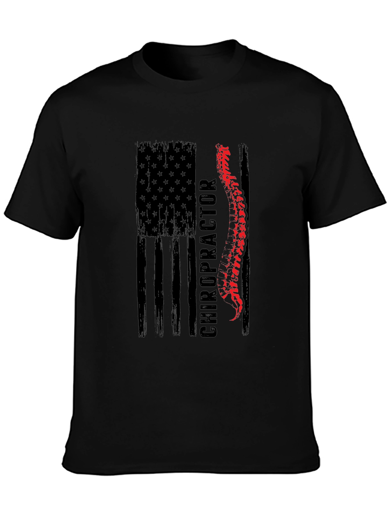 Chiropractor American Flag T-Shirt