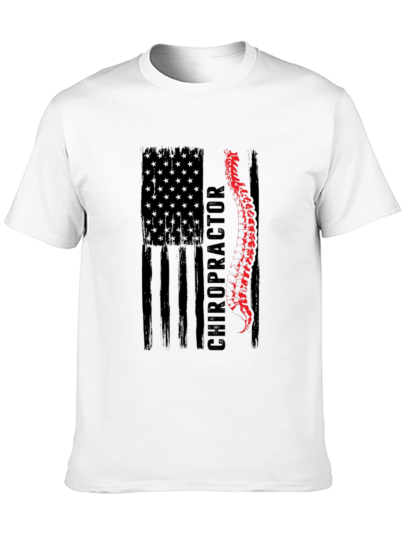 Chiropractor American Flag T-Shirt