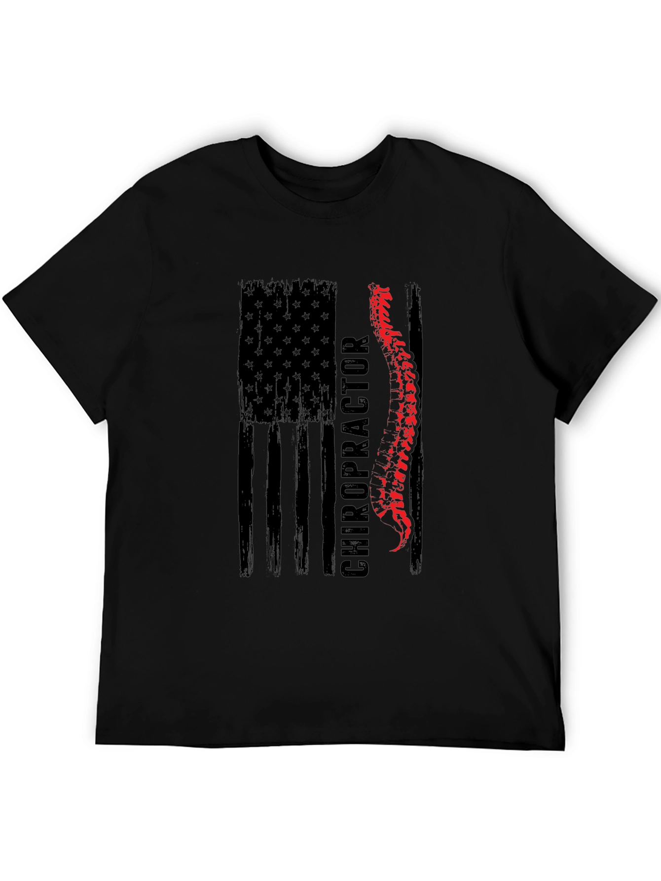 Chiropractor American Flag T-Shirt