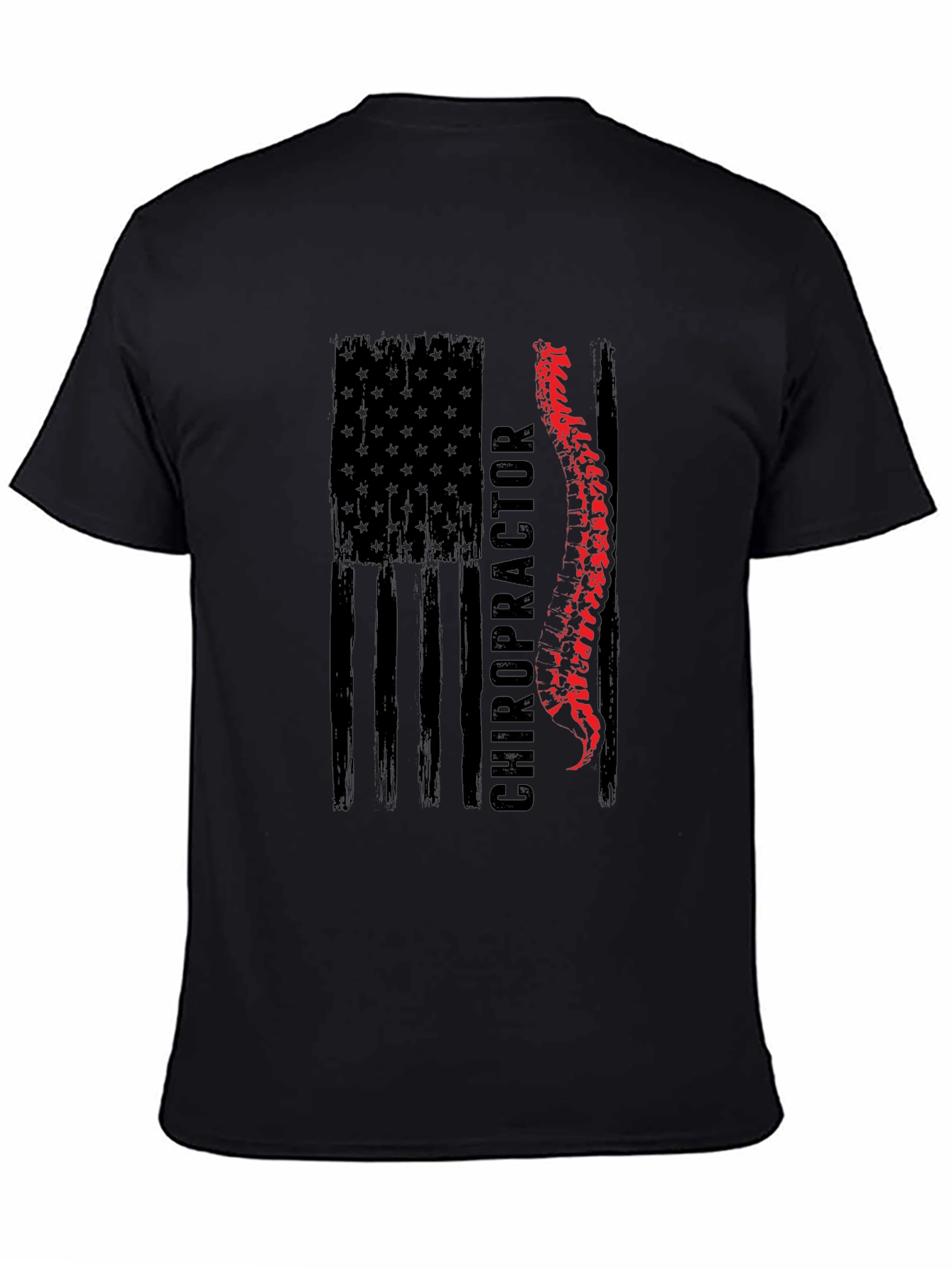 Chiropractor American Flag T-Shirt