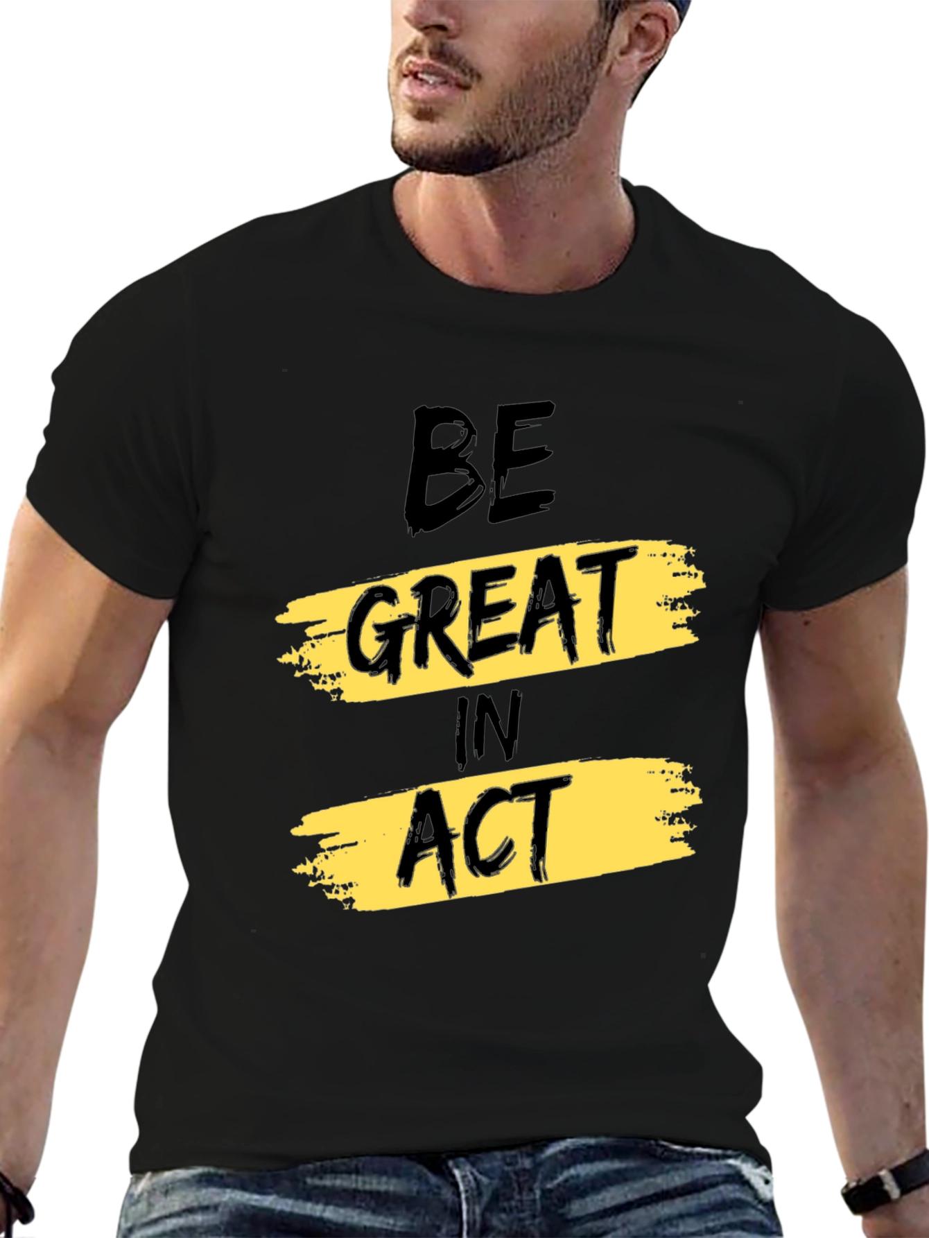 Be Great In Act Graphic Tee - Black