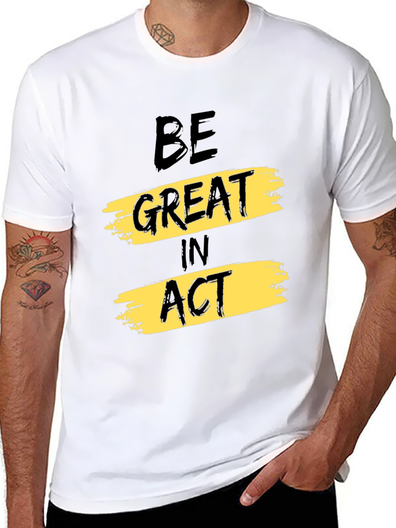 Be Great In Act Graphic Tee - Black