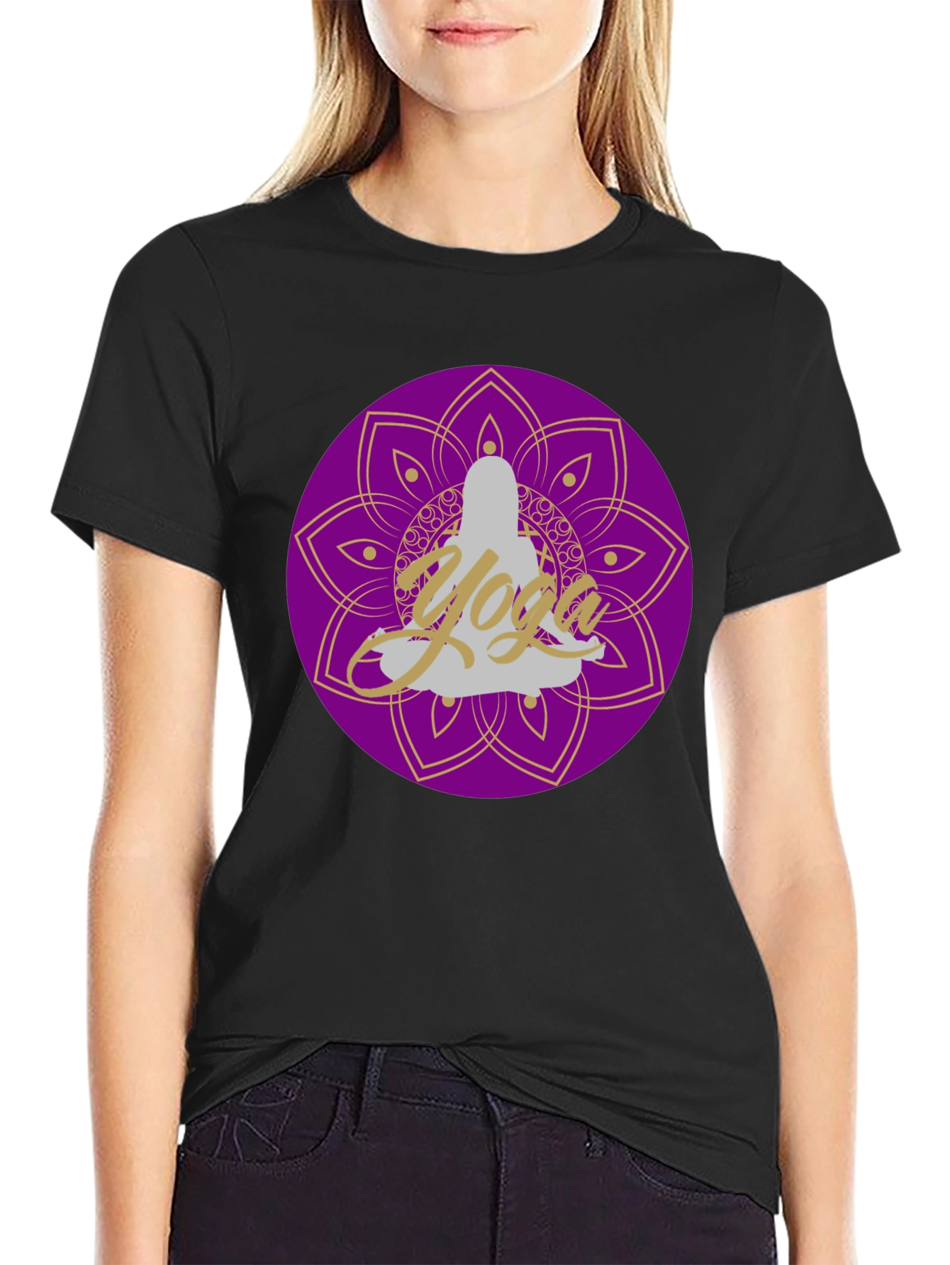 Yoga Mandala Graphic Tee - Relax & Meditate T-Shirt