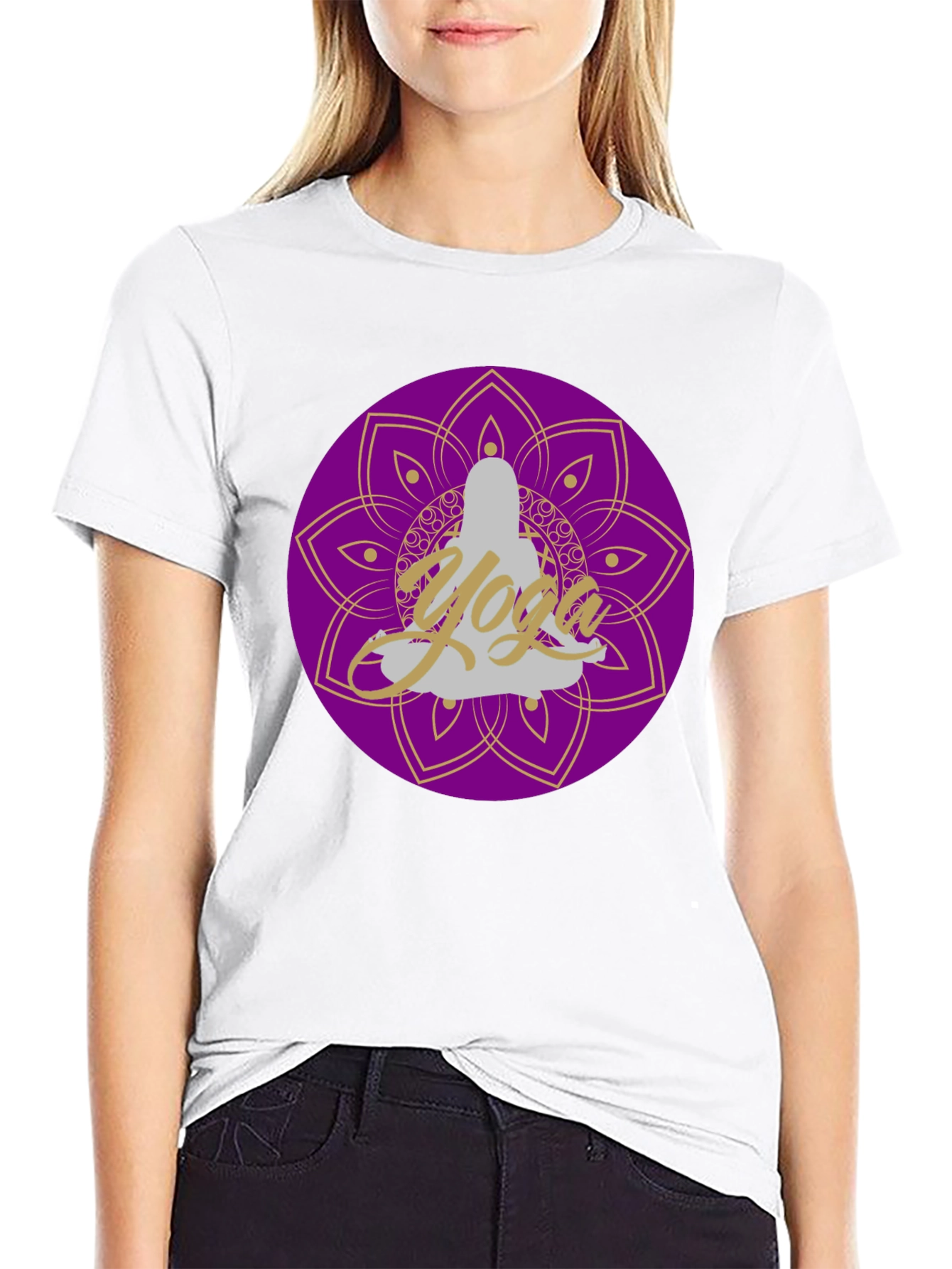 Yoga Mandala Graphic Tee - Relax & Meditate T-Shirt