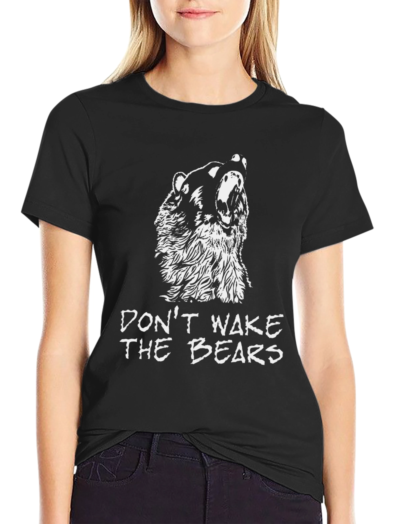 Dont Wake The Bears T-Shirt - Black