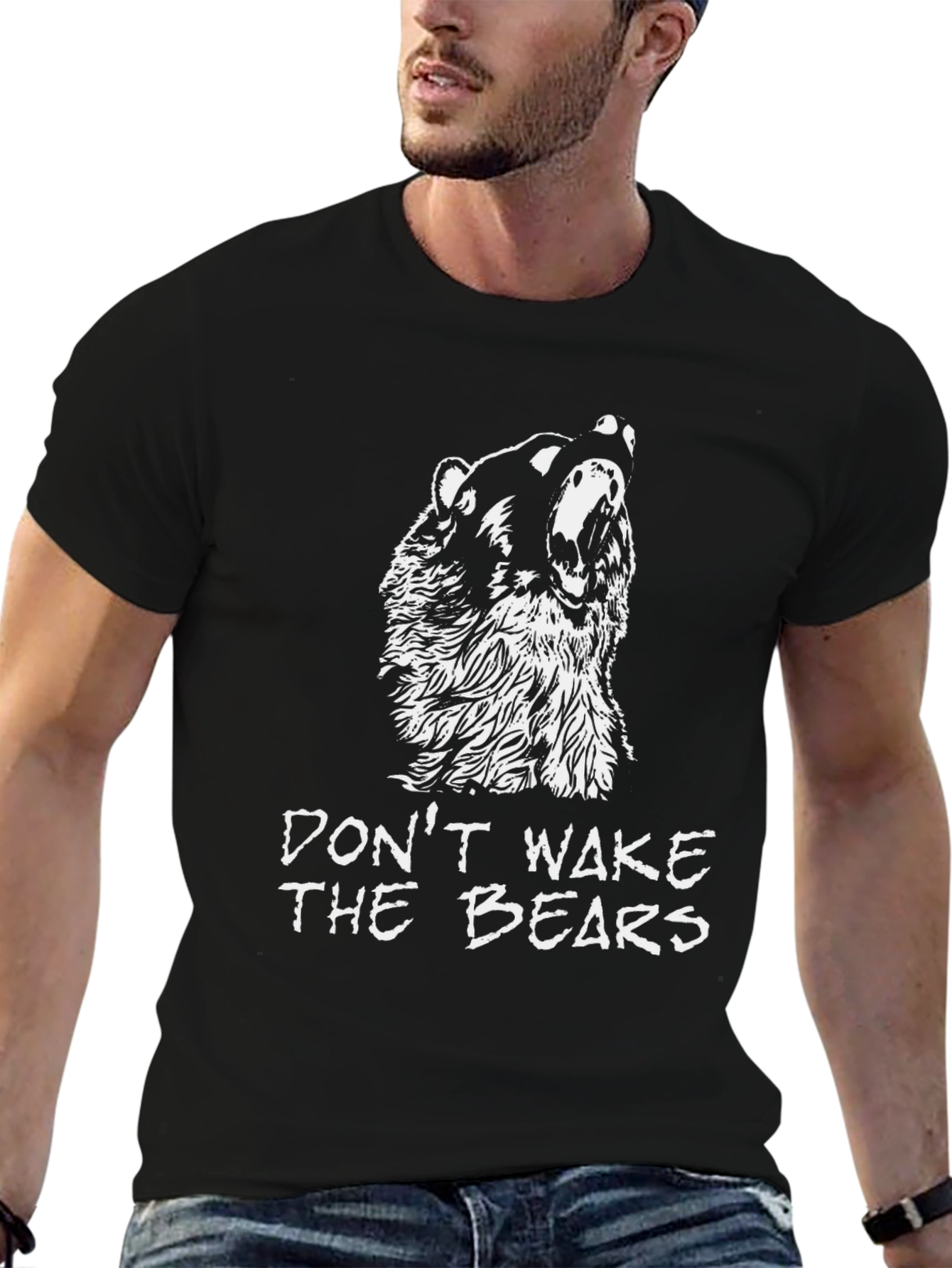 Dont Wake The Bears T-Shirt - Black
