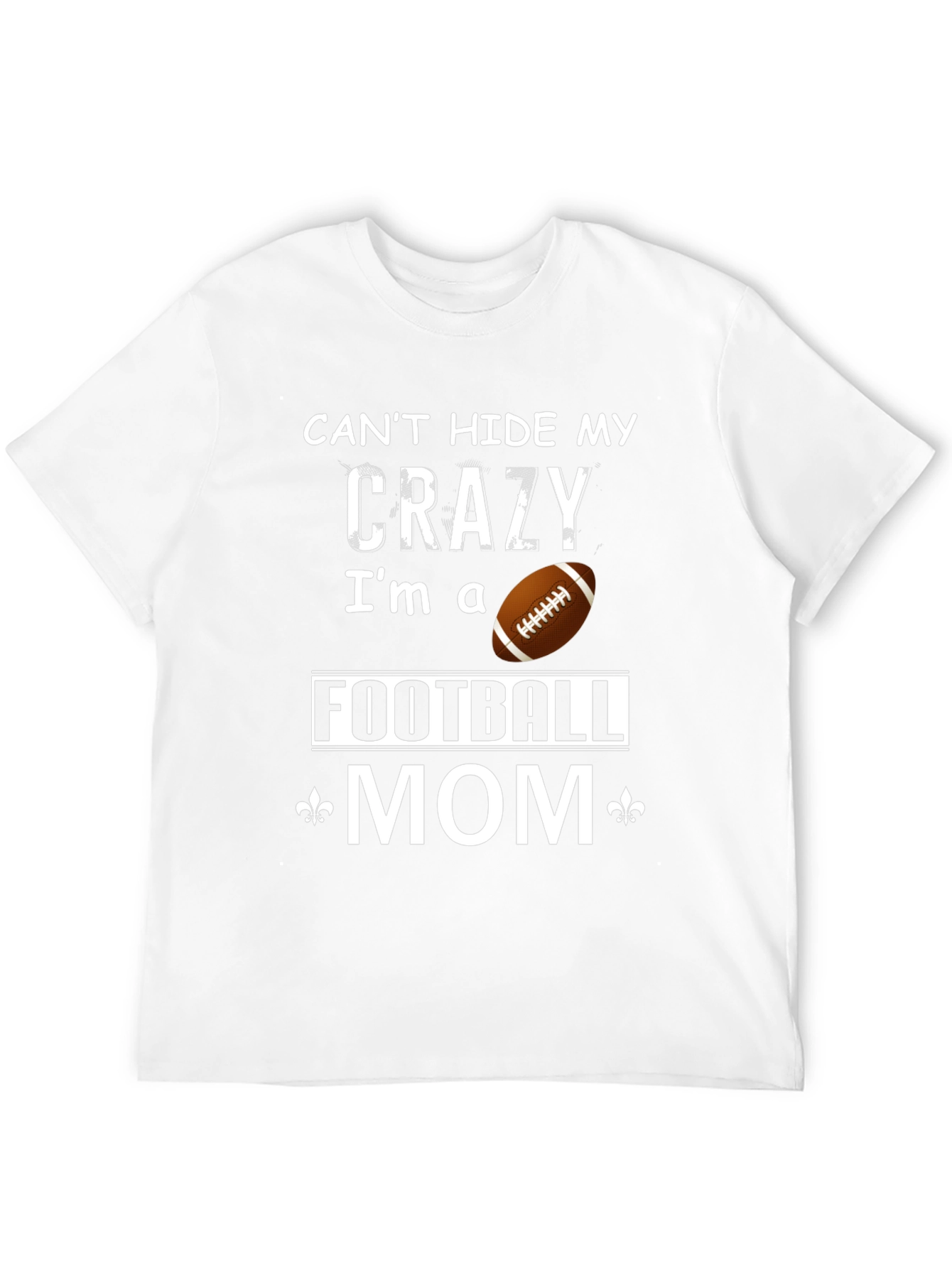 Crazy Football Mom Graphic T-Shirt