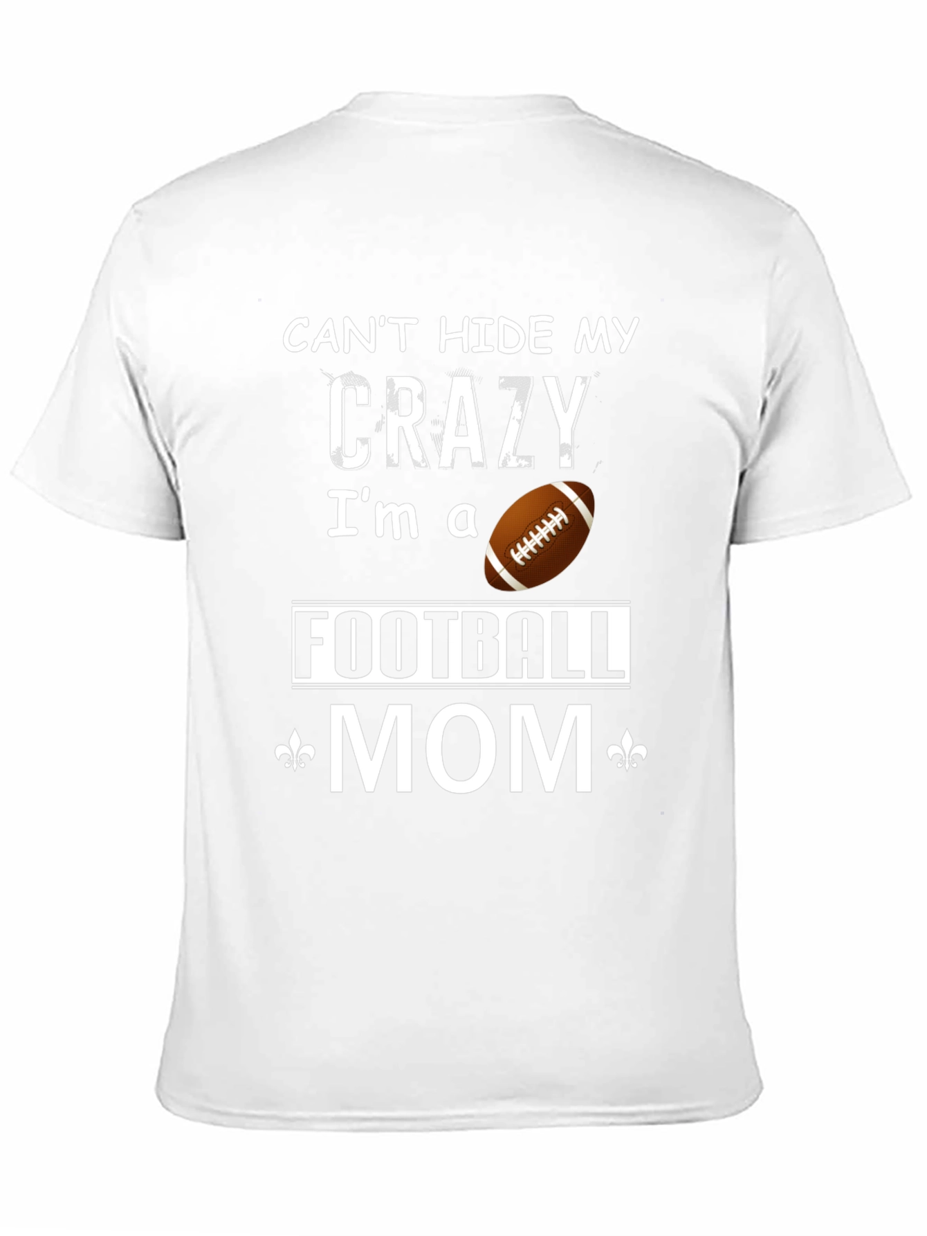 Crazy Football Mom Graphic T-Shirt