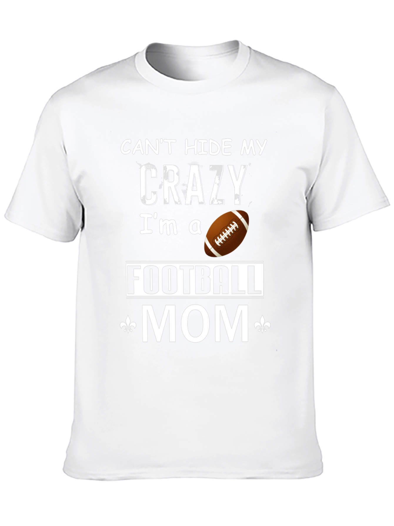 Crazy Football Mom Graphic T-Shirt