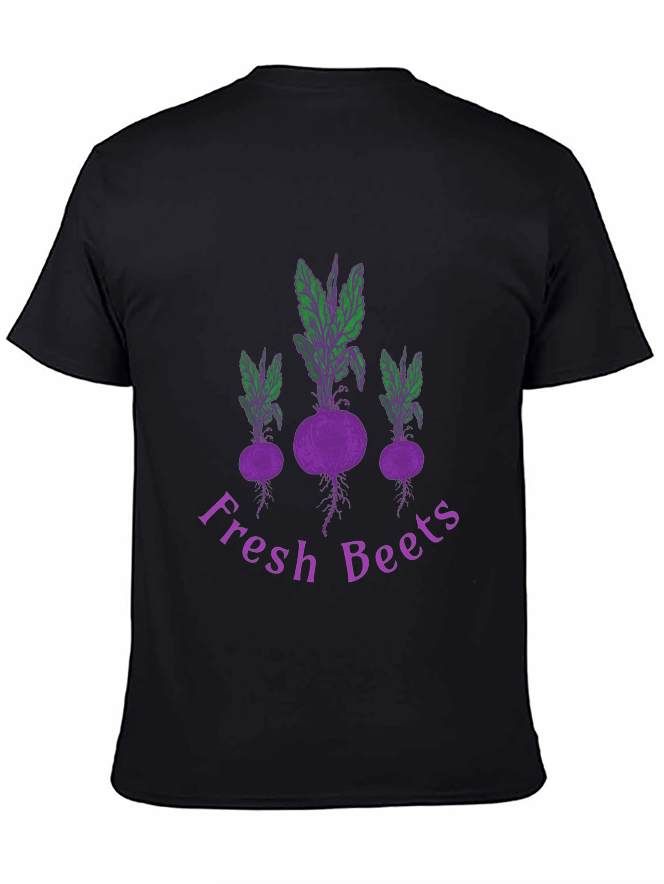Fresh Beets Graphic Tee - Black Cotton T-Shirt