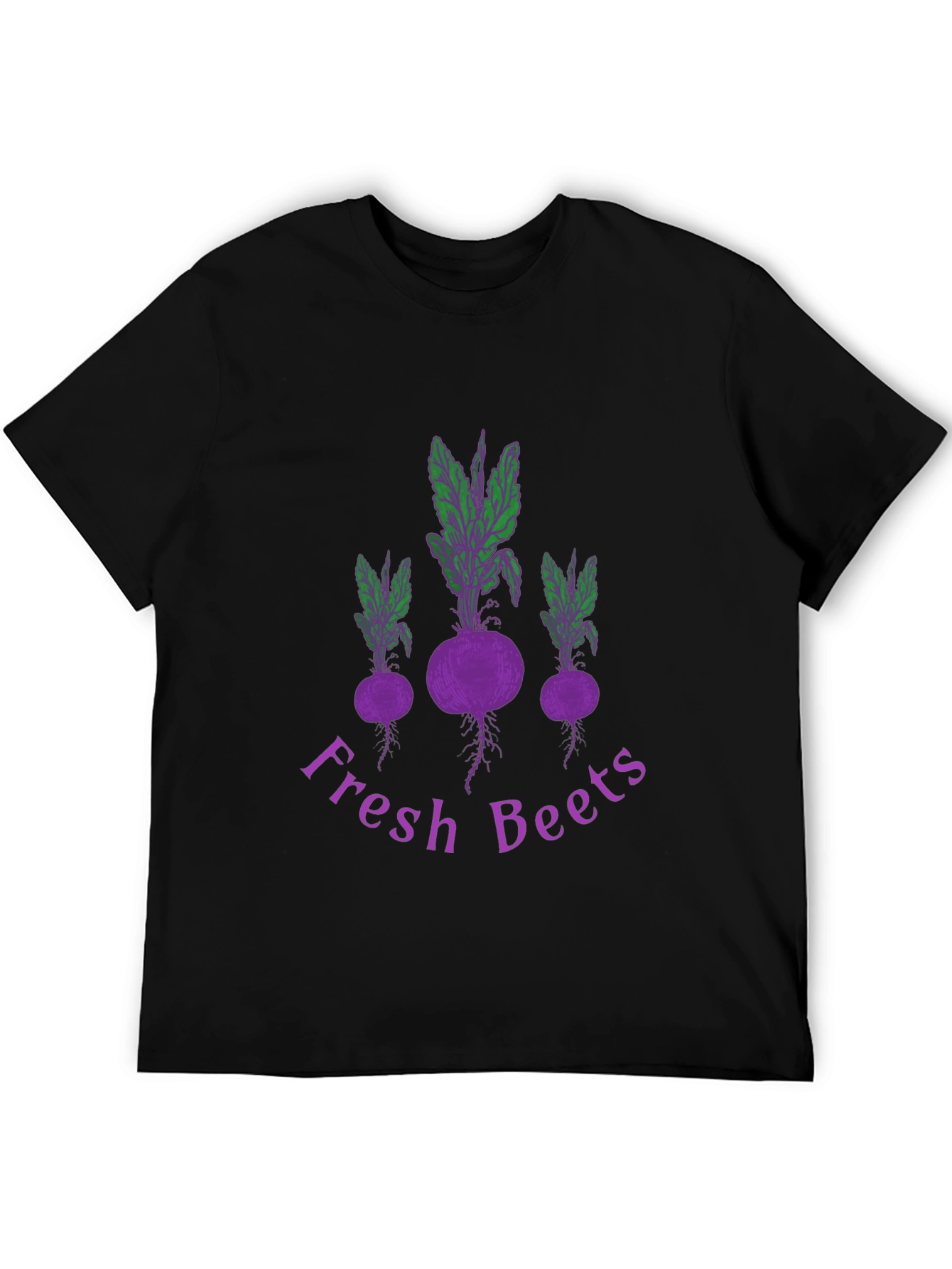 Fresh Beets Graphic Tee - Black Cotton T-Shirt