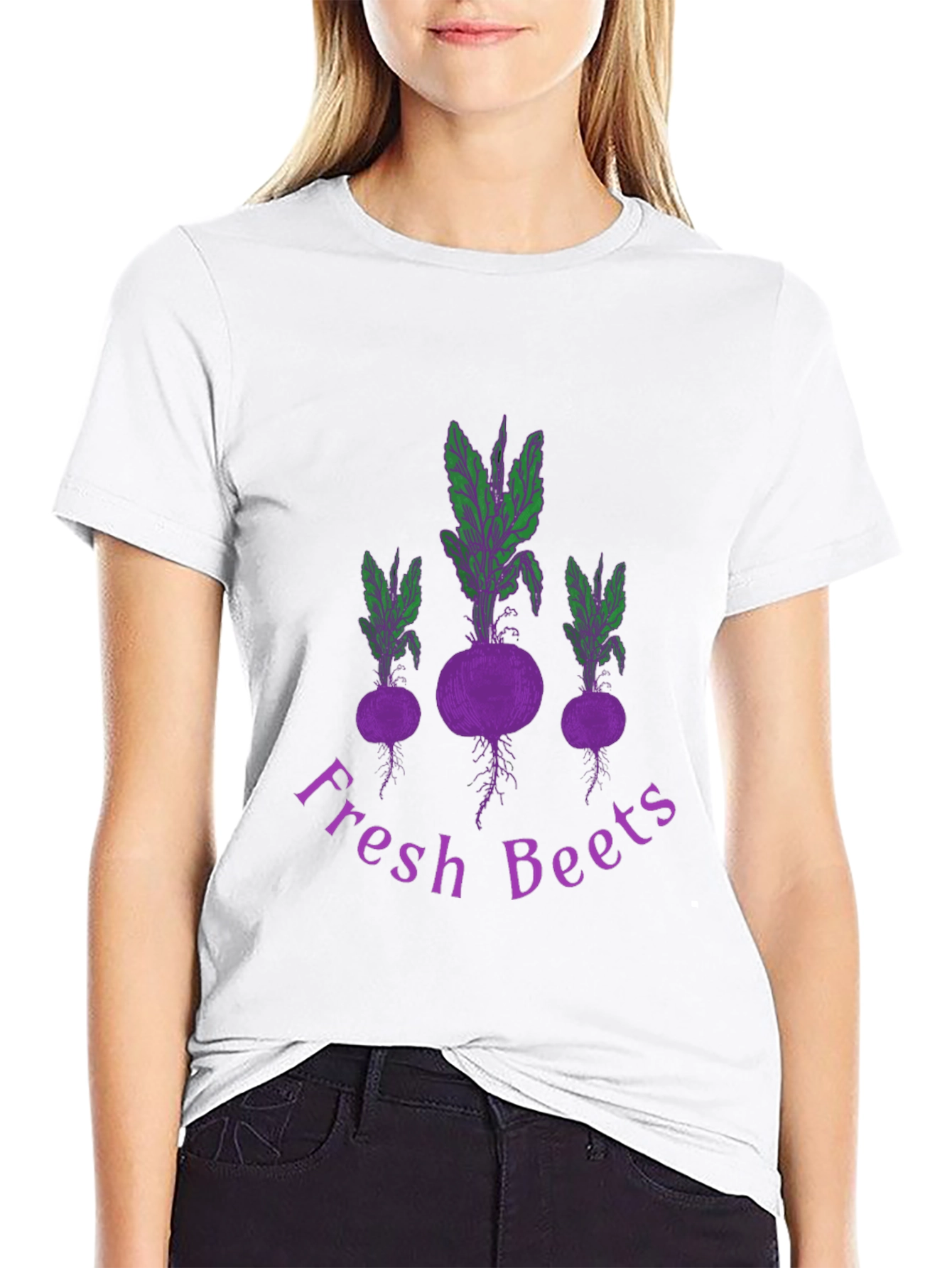 Fresh Beets Graphic Tee - Black Cotton T-Shirt