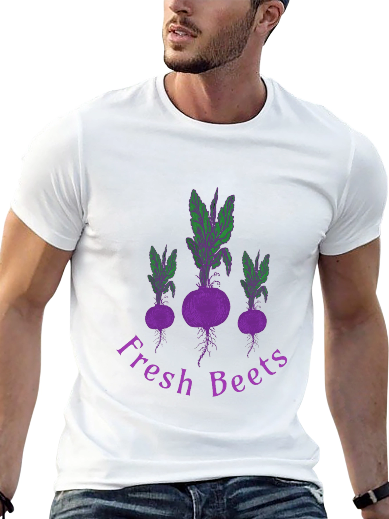 Fresh Beets Graphic Tee - Black Cotton T-Shirt