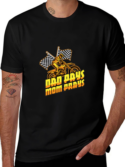 Dad Pays Mom Pays Motocross T-Shirt