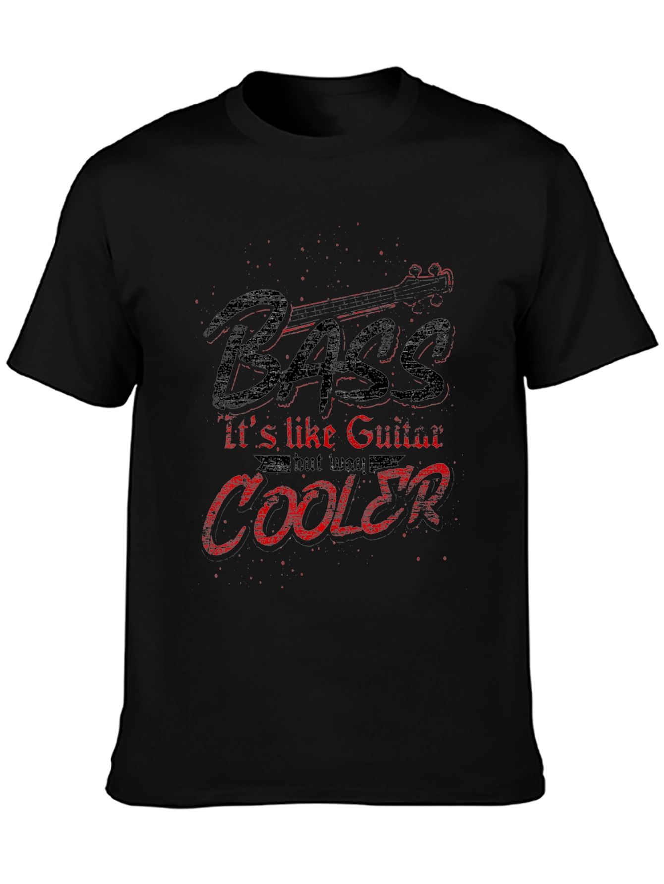 Bass is Cooler Mens Graphic T-Shirt
