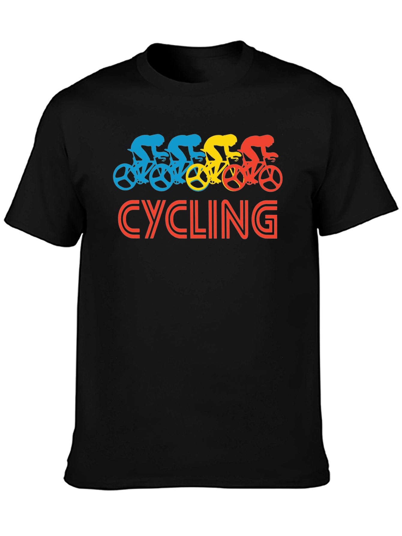 Cycling Graphic Tee - Retro Style