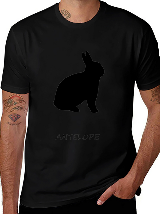 Black Rabbit Graphic Tee - Casual Comfort