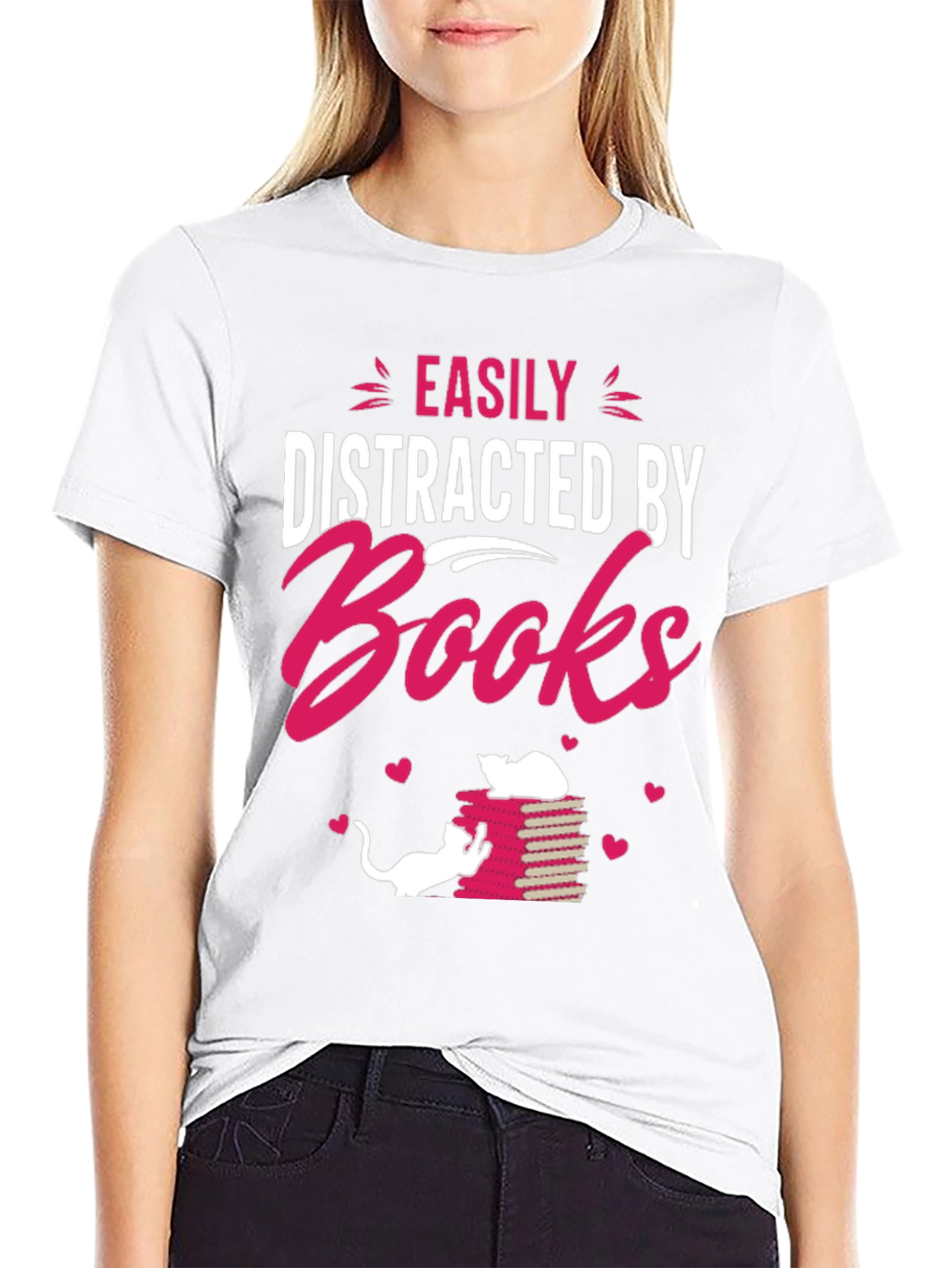 Easily Distracted by Books T-Shirt