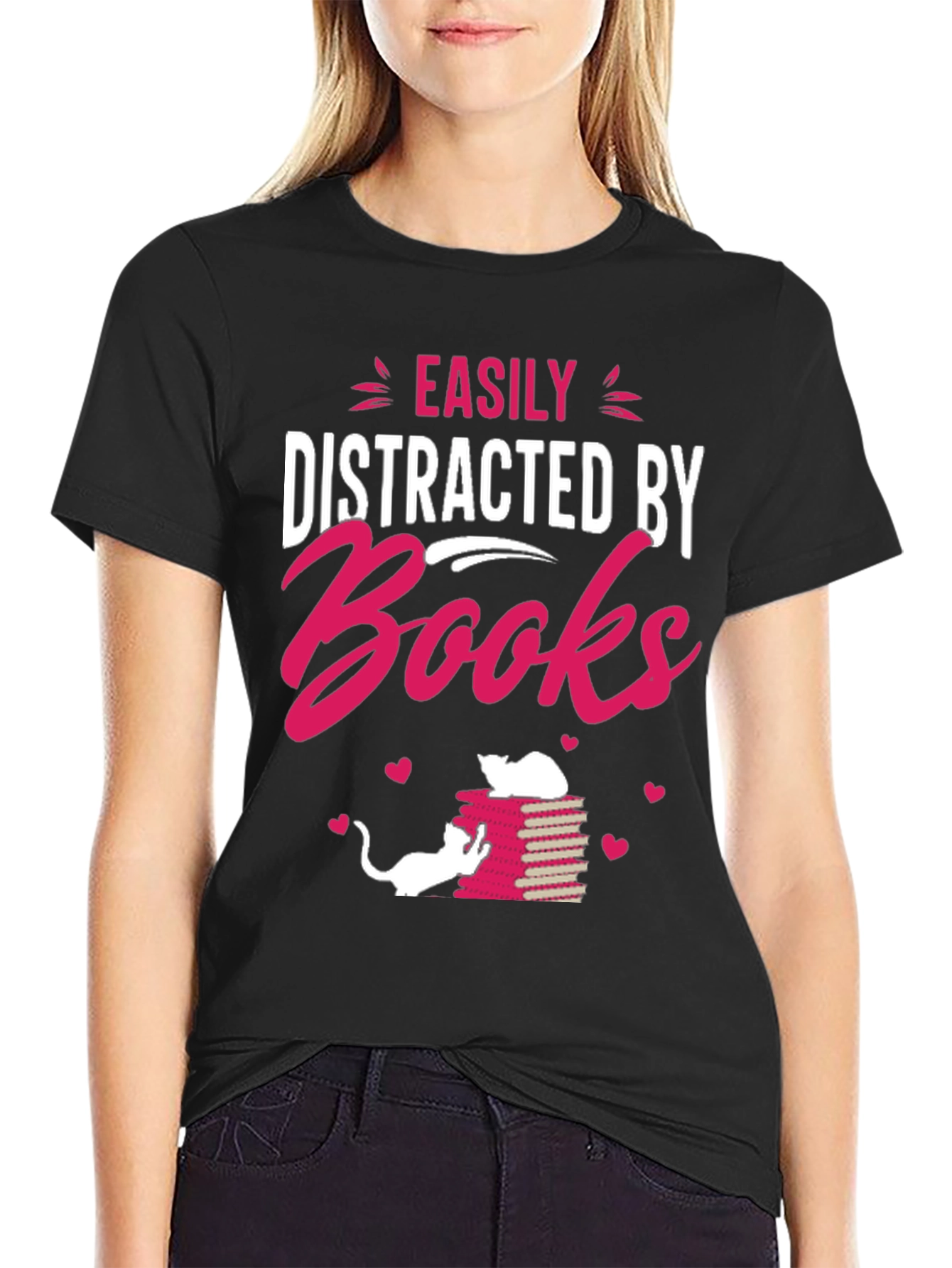 Easily Distracted by Books T-Shirt