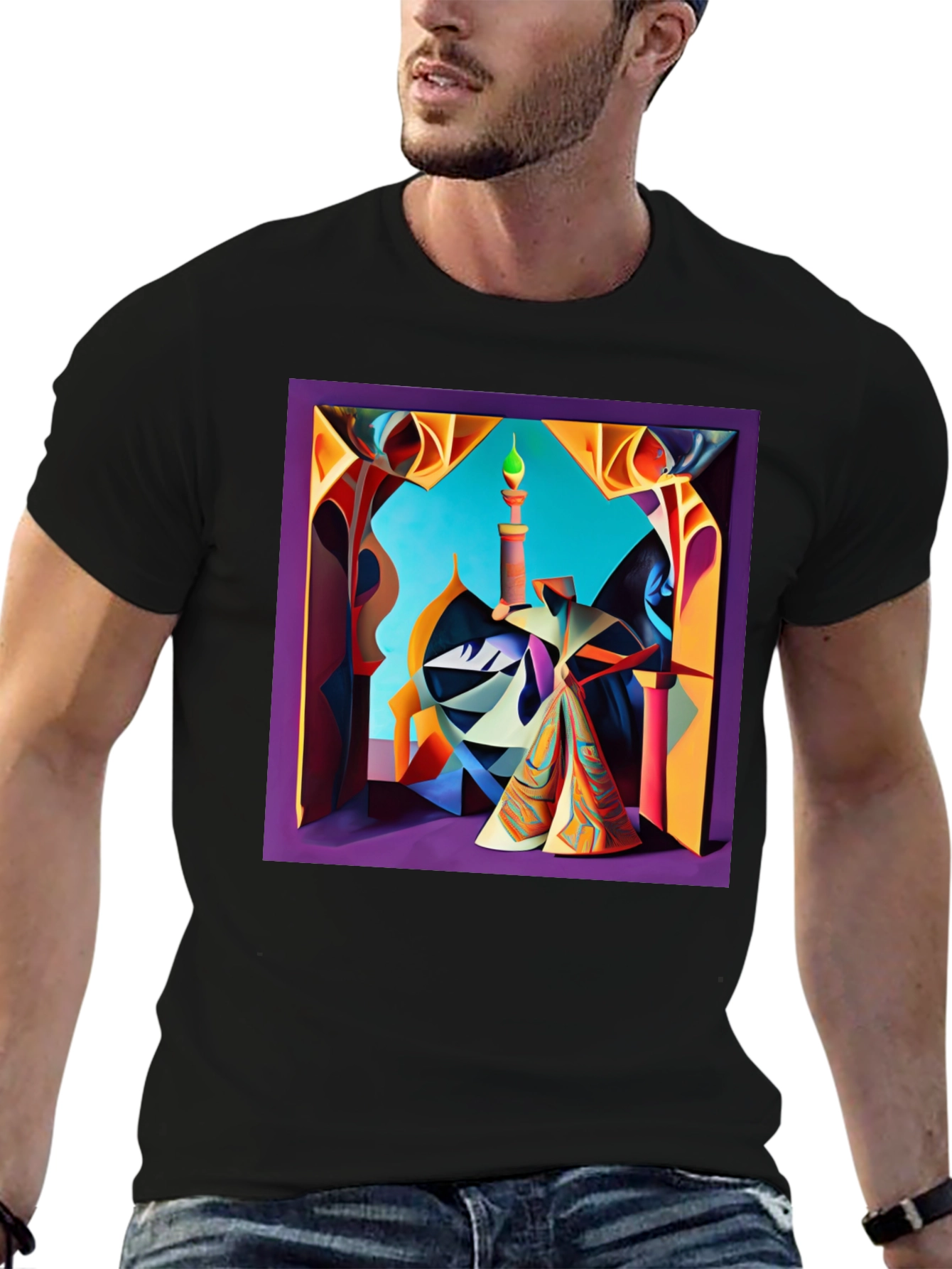 Abstract Mosque Art Graphic Tee