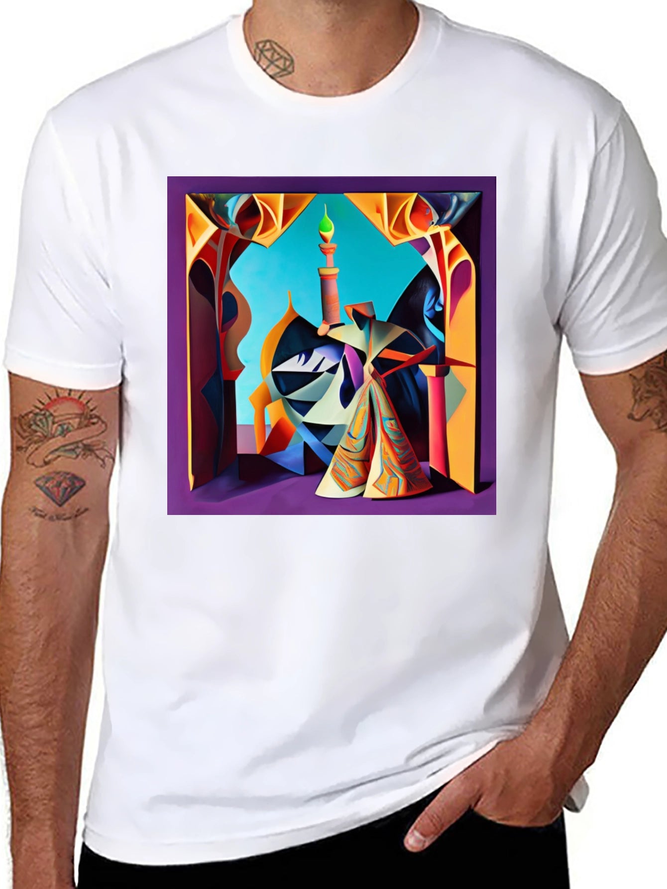 Abstract Mosque Art Graphic Tee