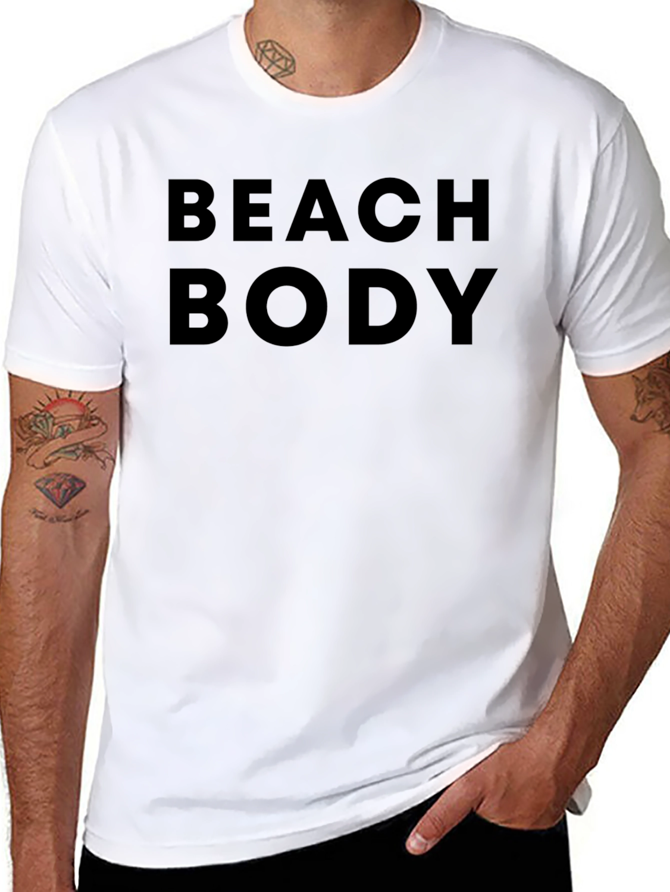 Beach Body Black T-Shirt