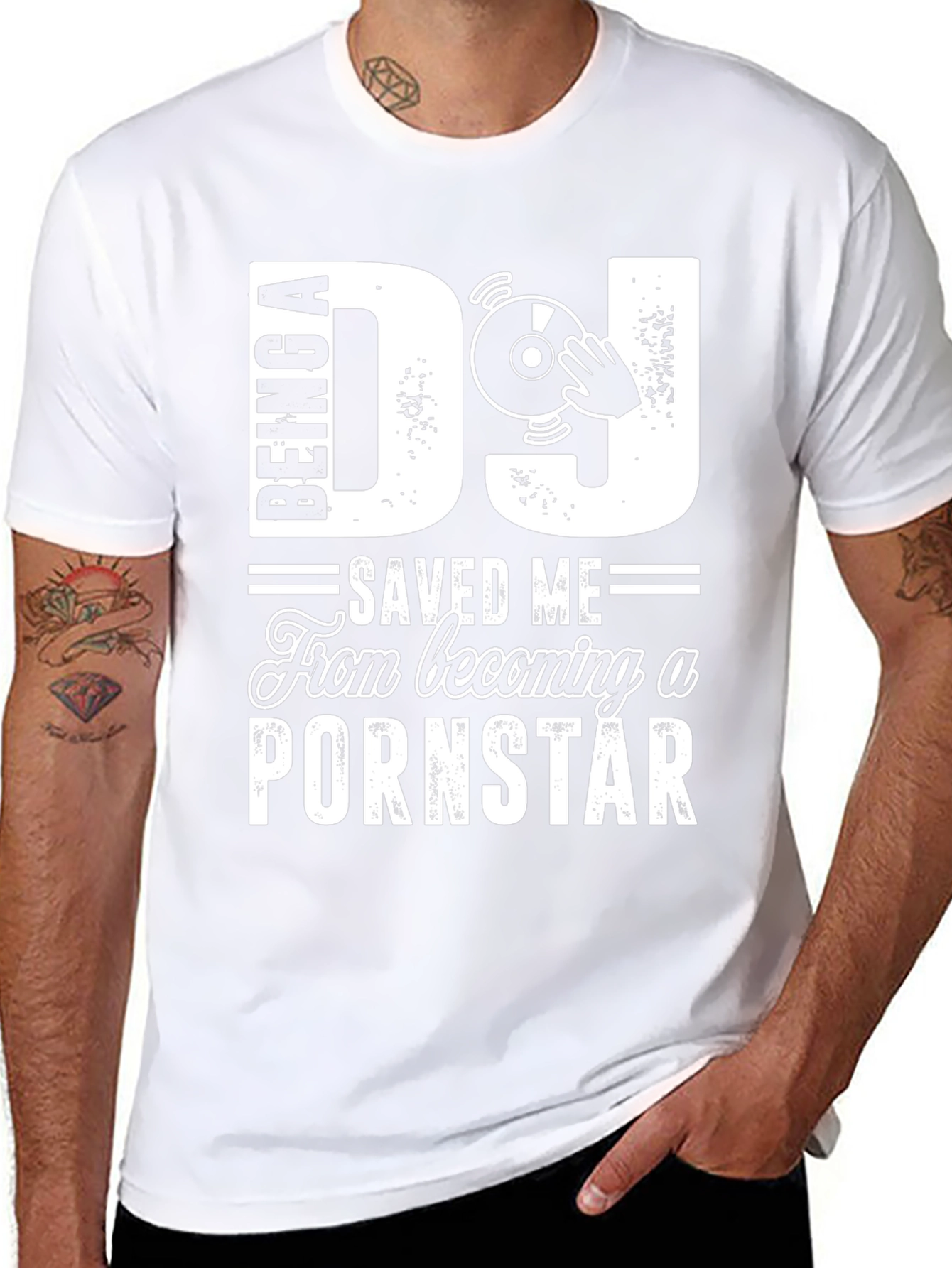 DJ Saved Me T-Shirt - Funny DJ Gift