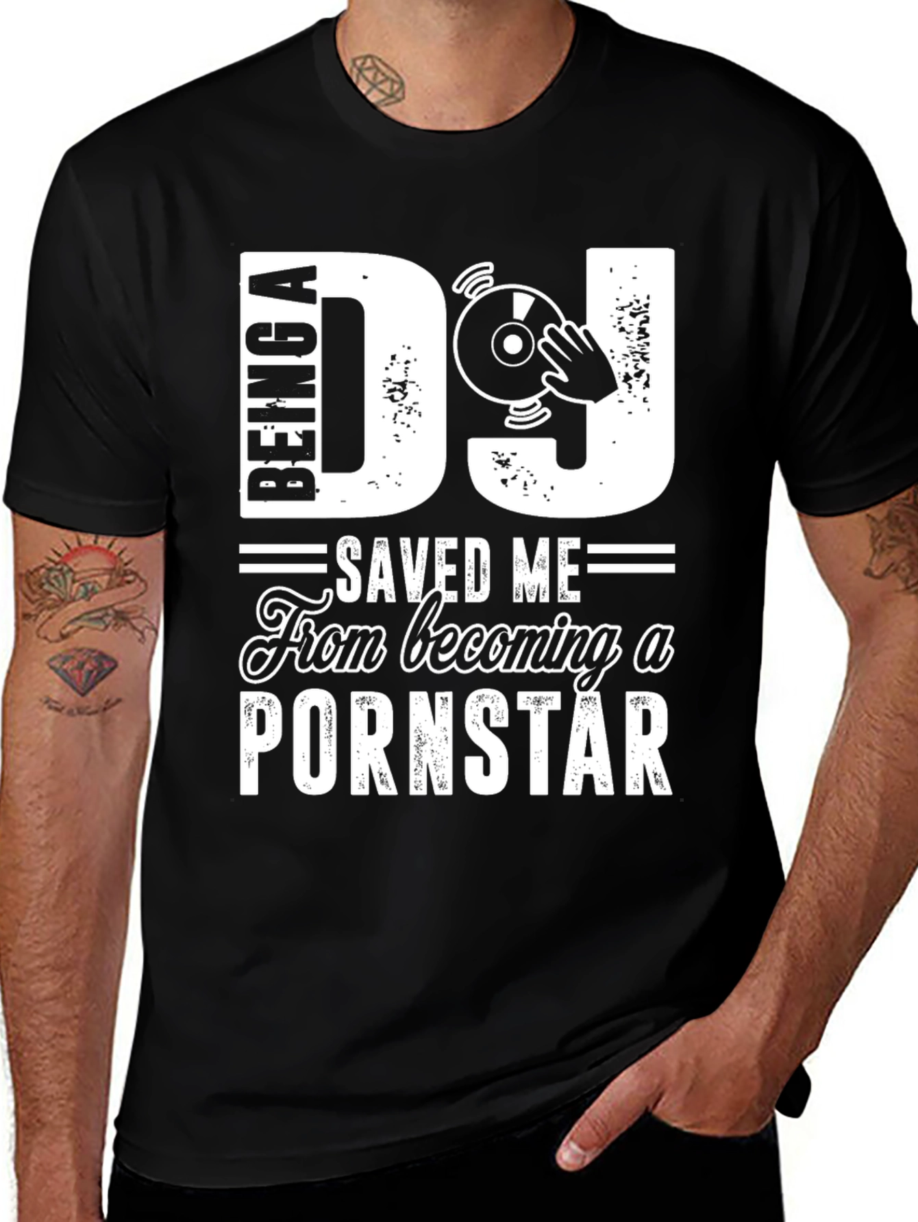 DJ Saved Me T-Shirt - Funny DJ Gift