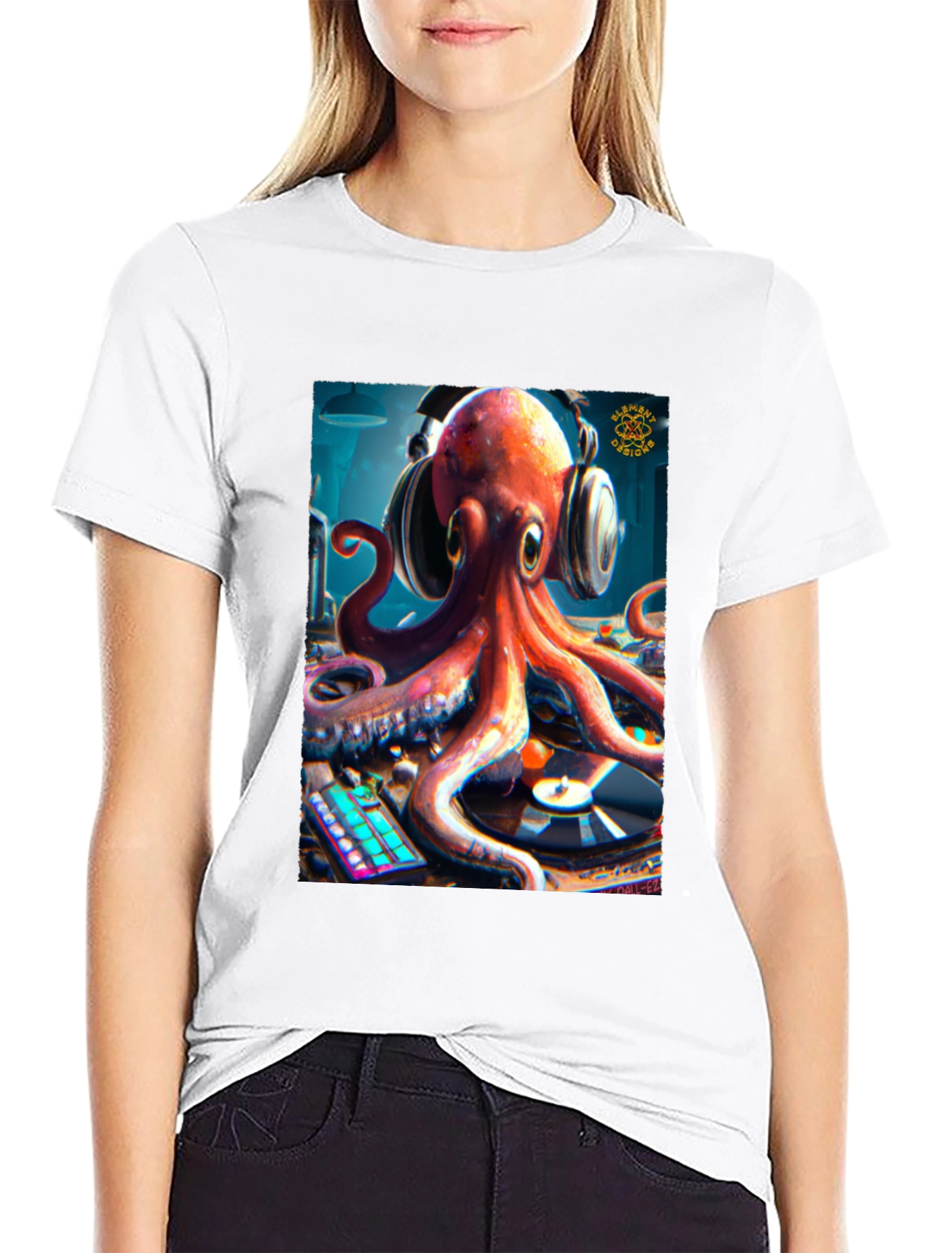 DJ Octopus Graphic Tee