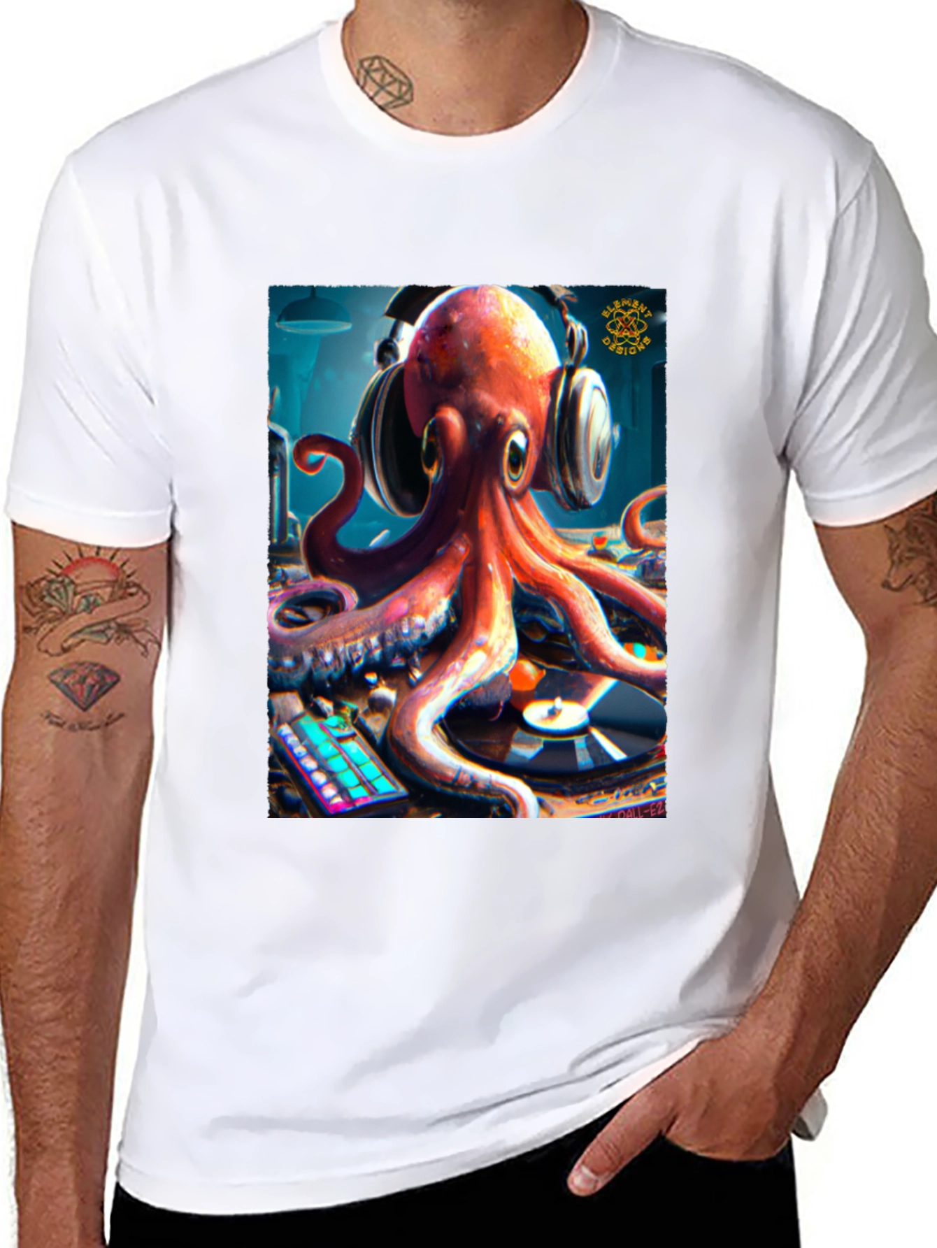 DJ Octopus Graphic Tee