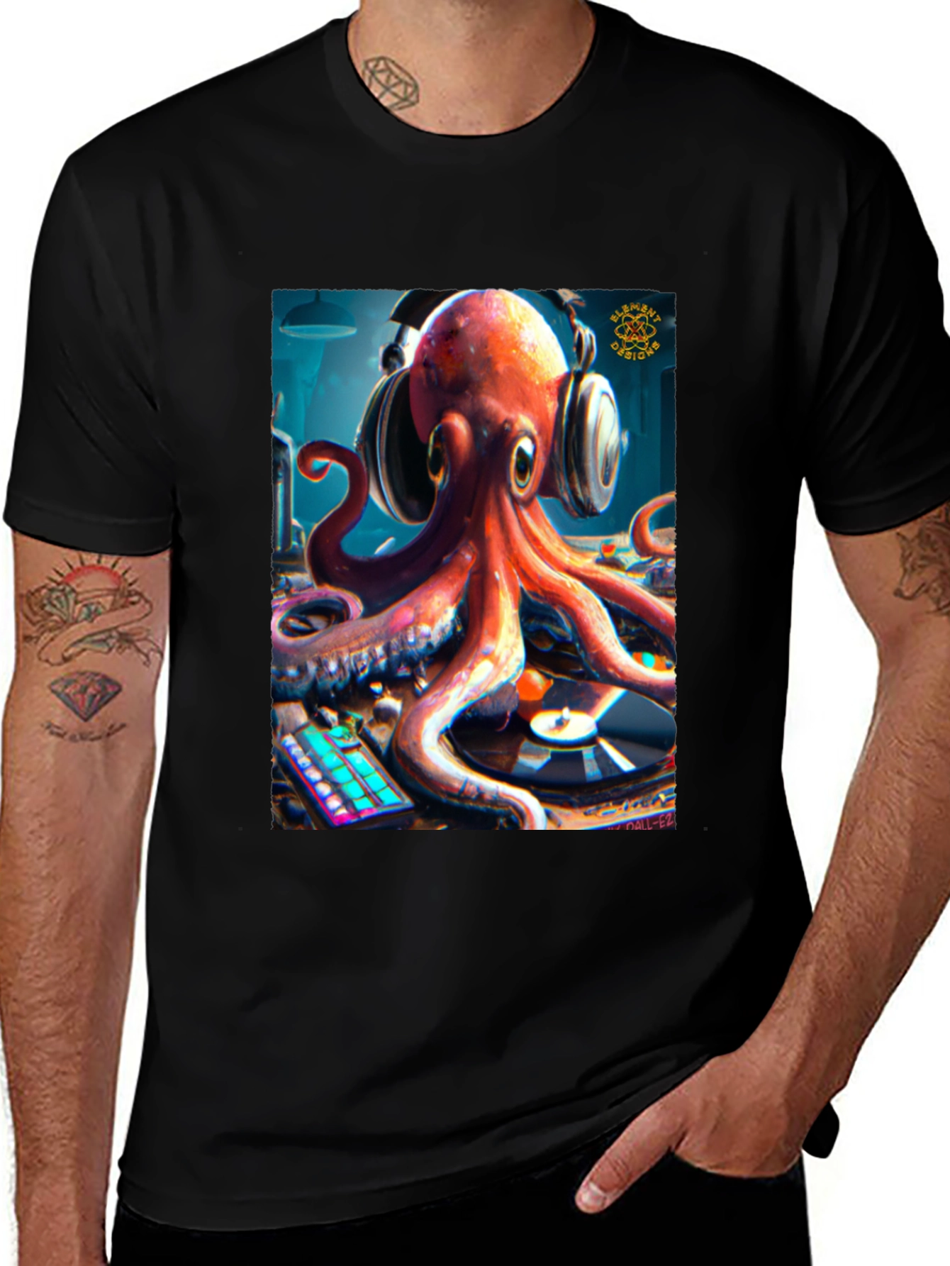DJ Octopus Graphic Tee