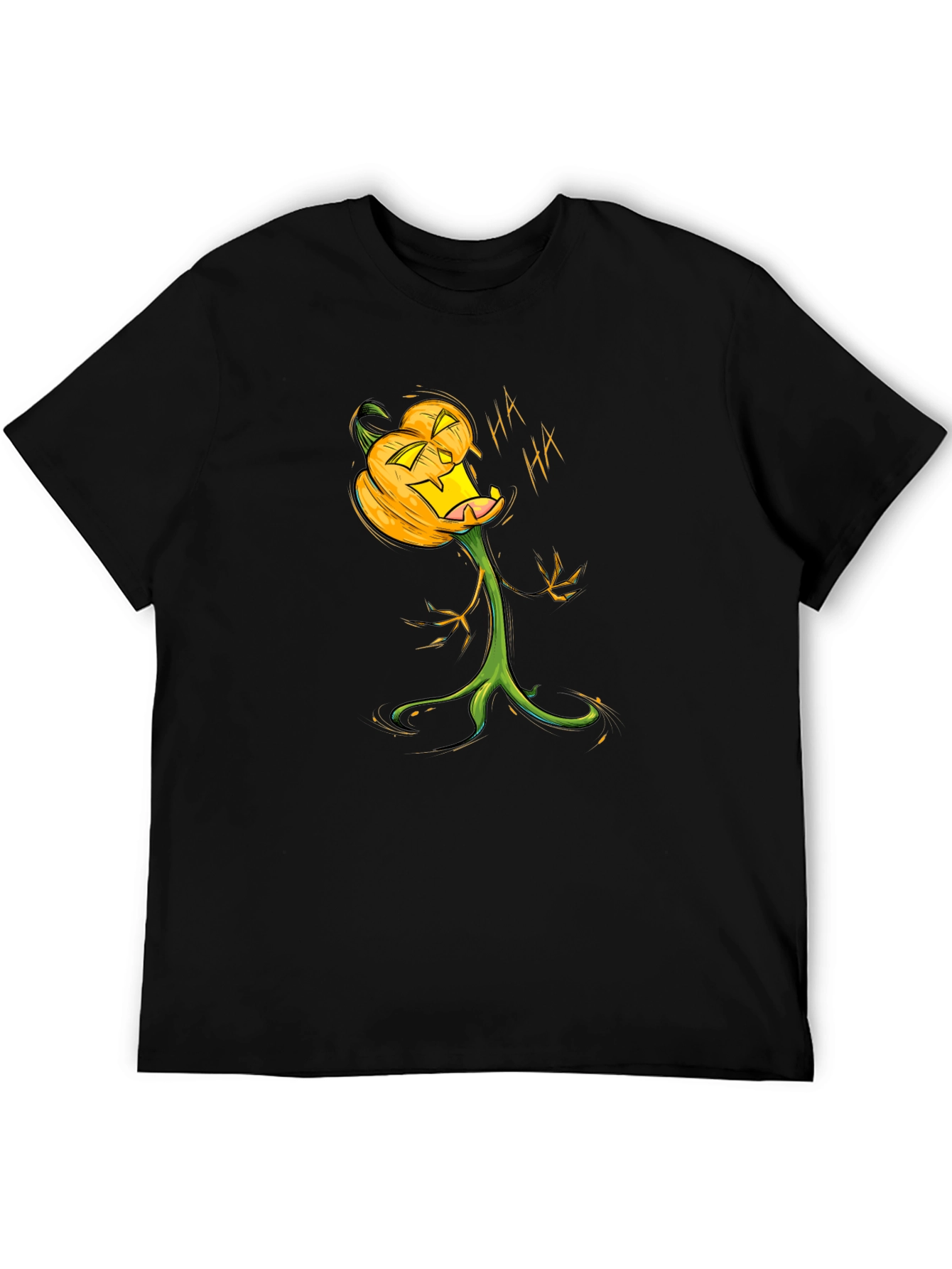 Halloween Pumpkin T-Shirt - Spooky Cartoon Graphic Tee