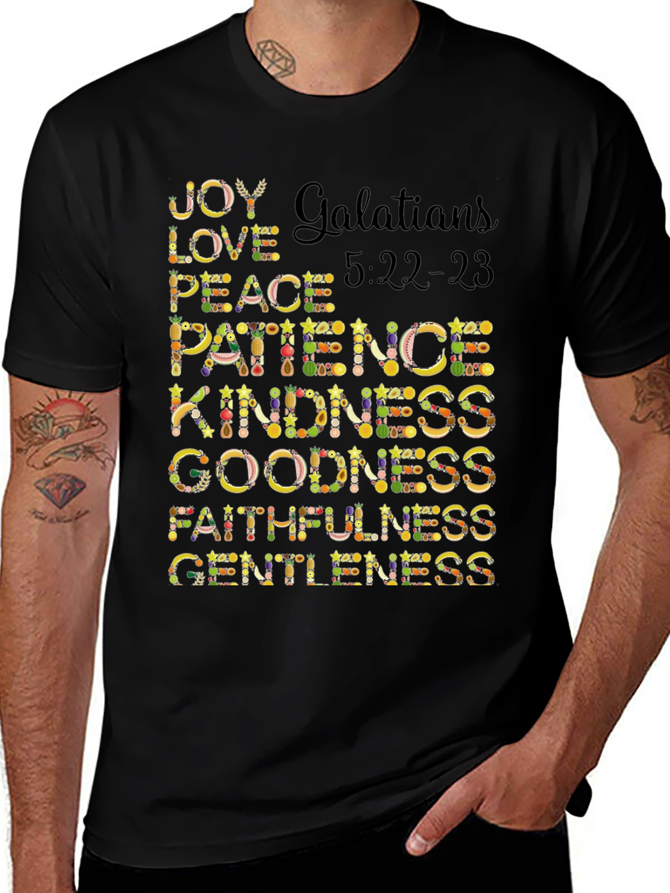 Fruit of the Spirit T-Shirt - Galatians 5:22-23