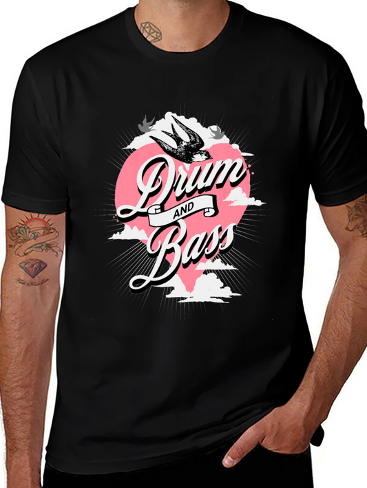 Drum and Bass Graphic T-Shirt - Music Lover Tee