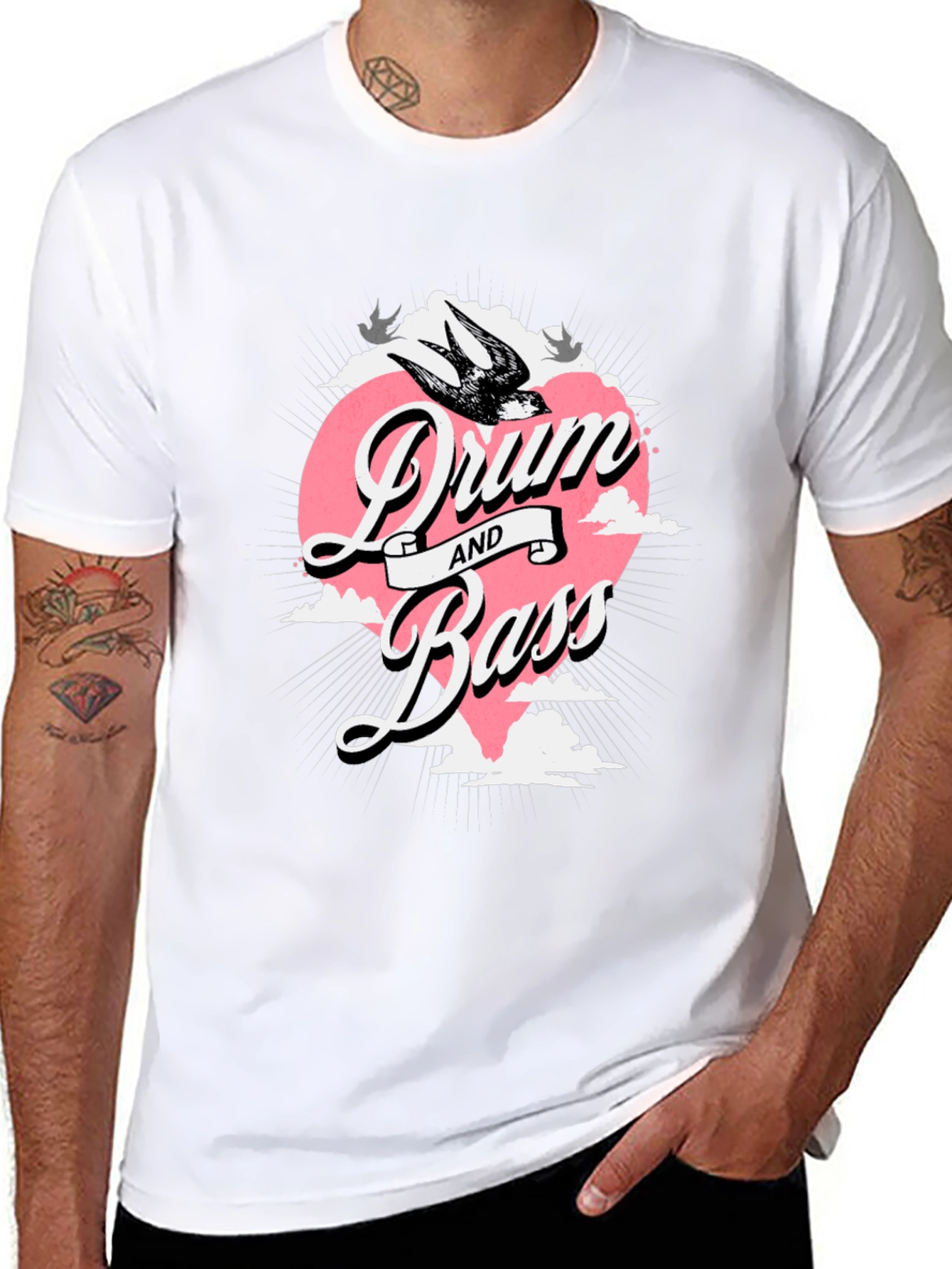 Drum and Bass Graphic T-Shirt - Music Lover Tee