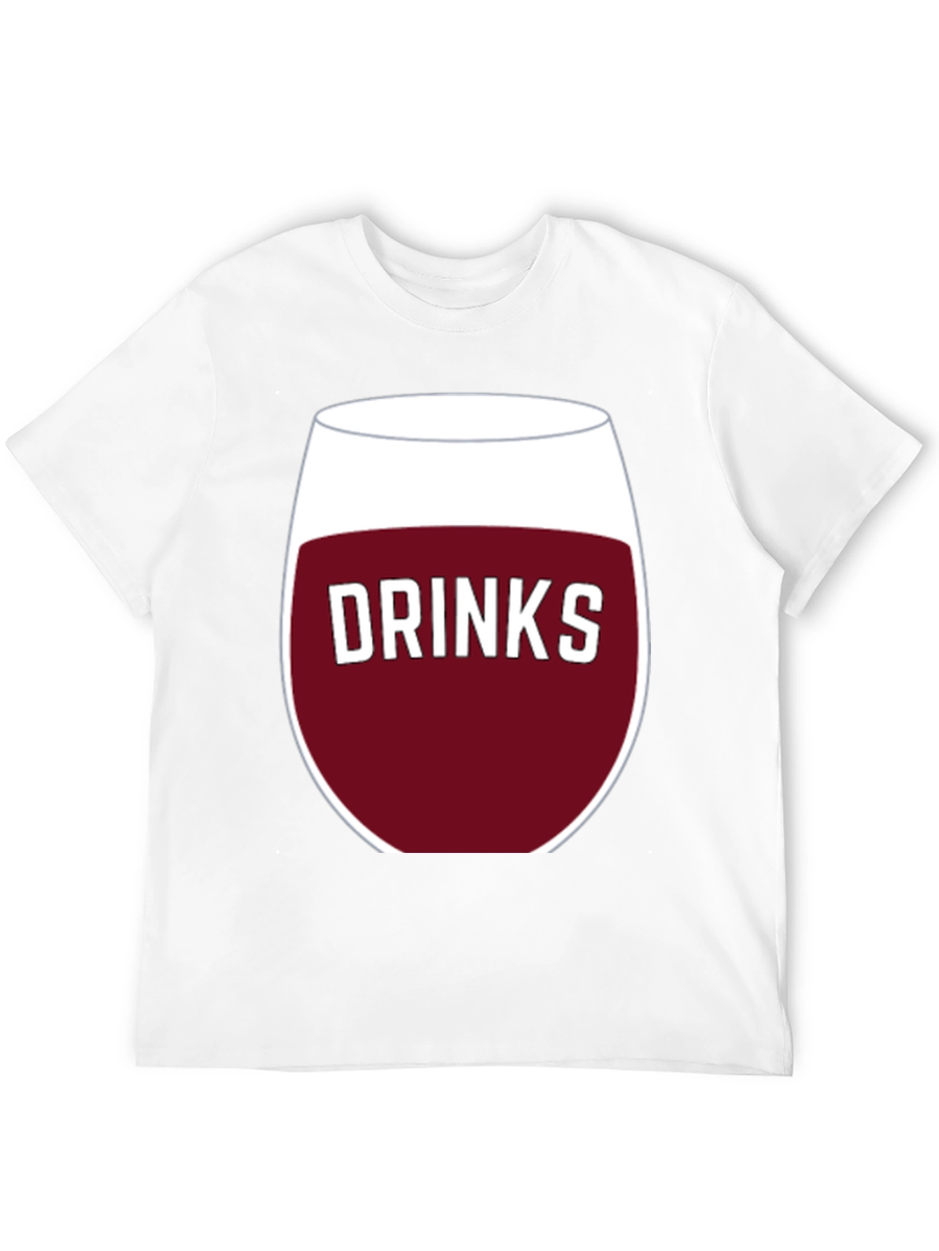 Drinks Wine Glass Graphic T-Shirt