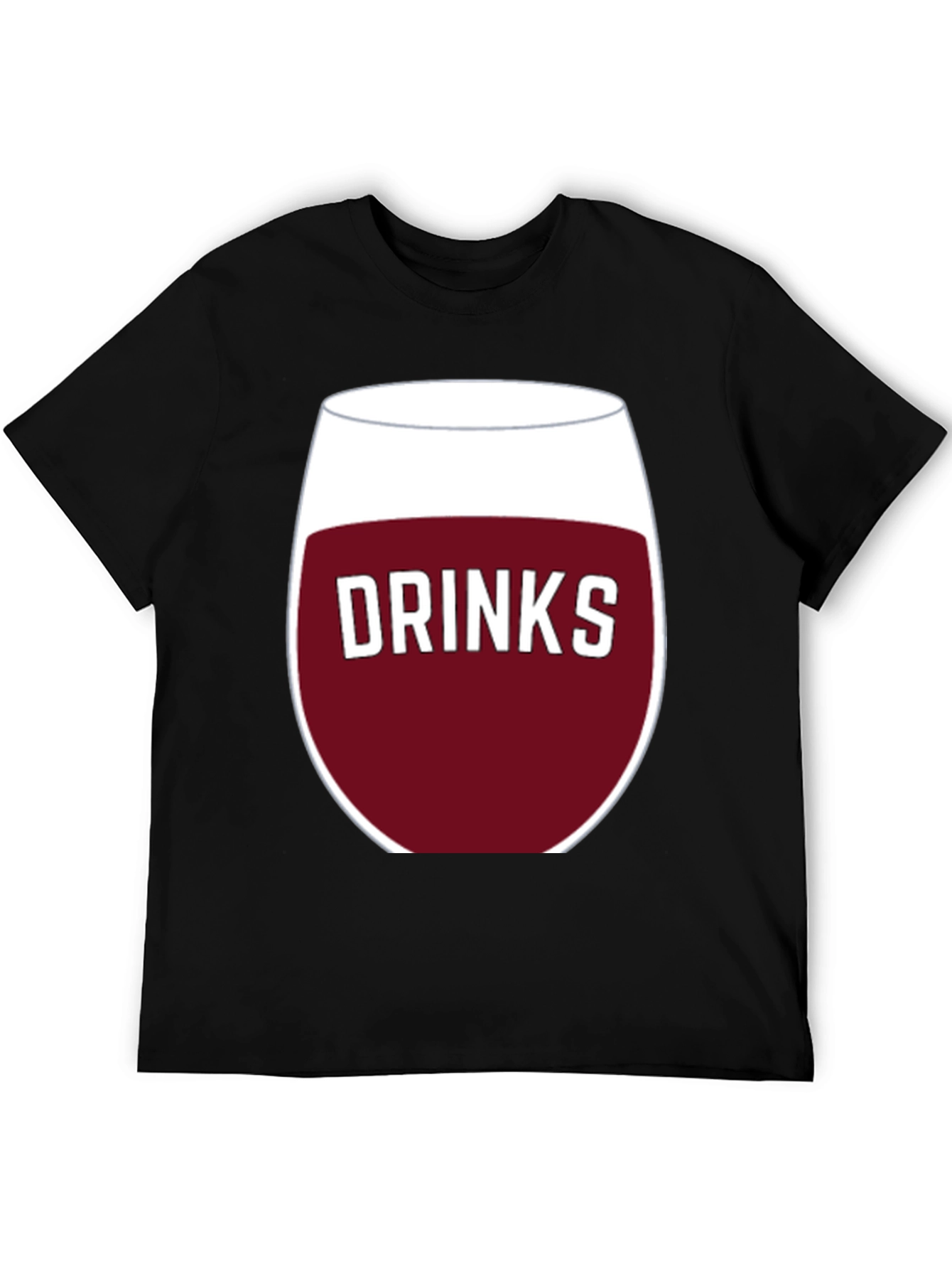 Drinks Wine Glass Graphic T-Shirt