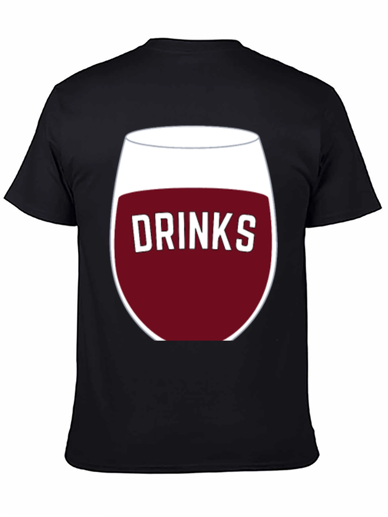 Drinks Wine Glass Graphic T-Shirt