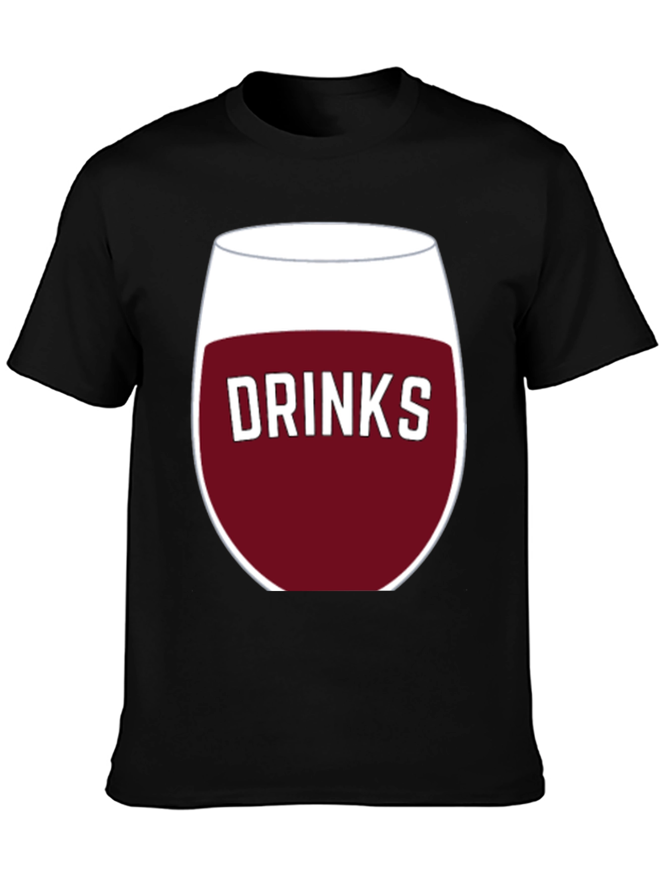 Drinks Wine Glass Graphic T-Shirt