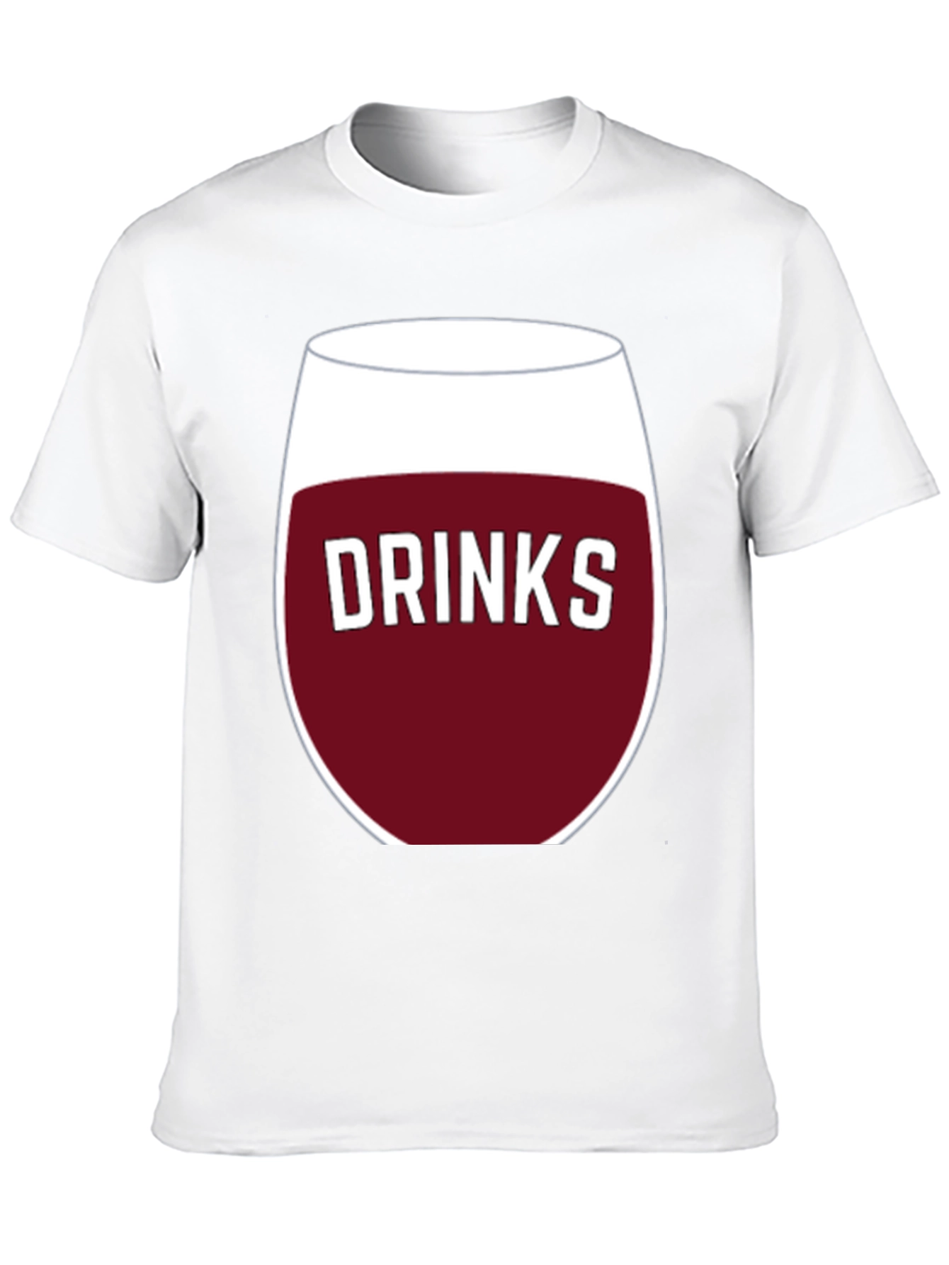 Drinks Wine Glass Graphic T-Shirt
