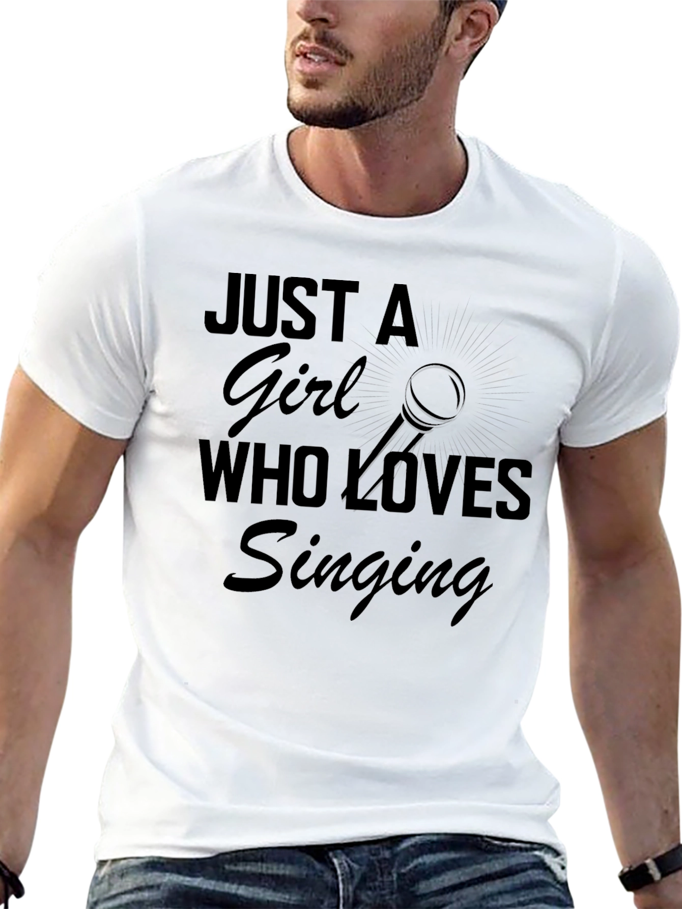 Just a Girl Who Loves Singing T-Shirt