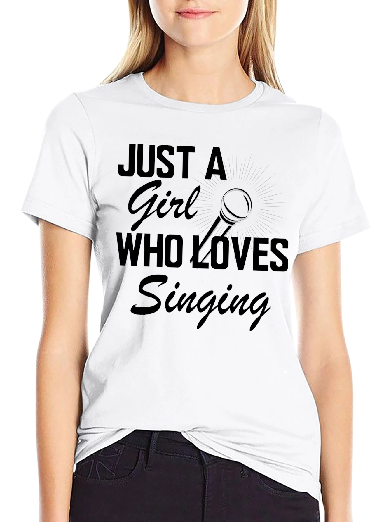 Just a Girl Who Loves Singing T-Shirt
