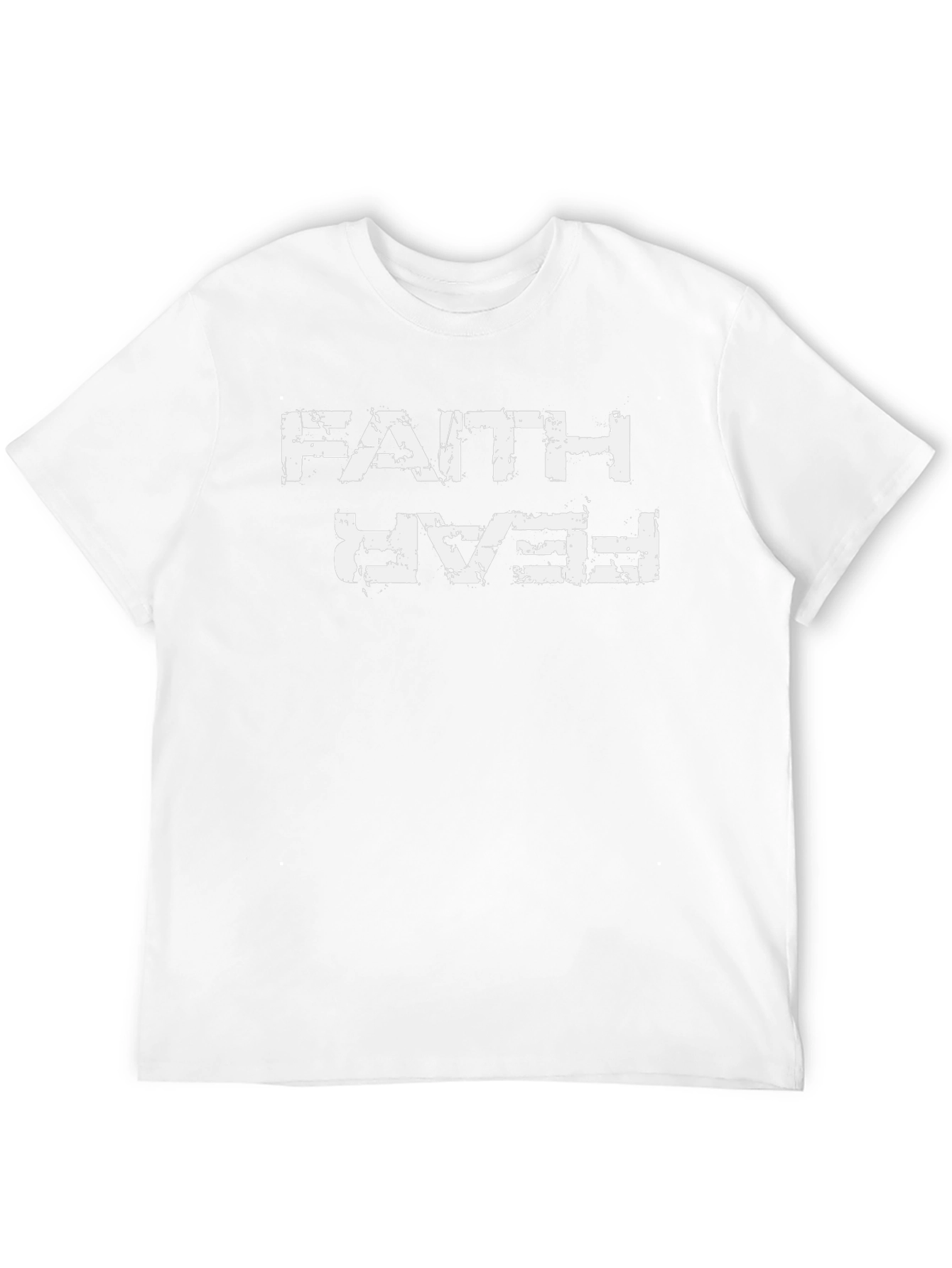 Faith Over Fear Graphic Tee - Black Cotton Blend