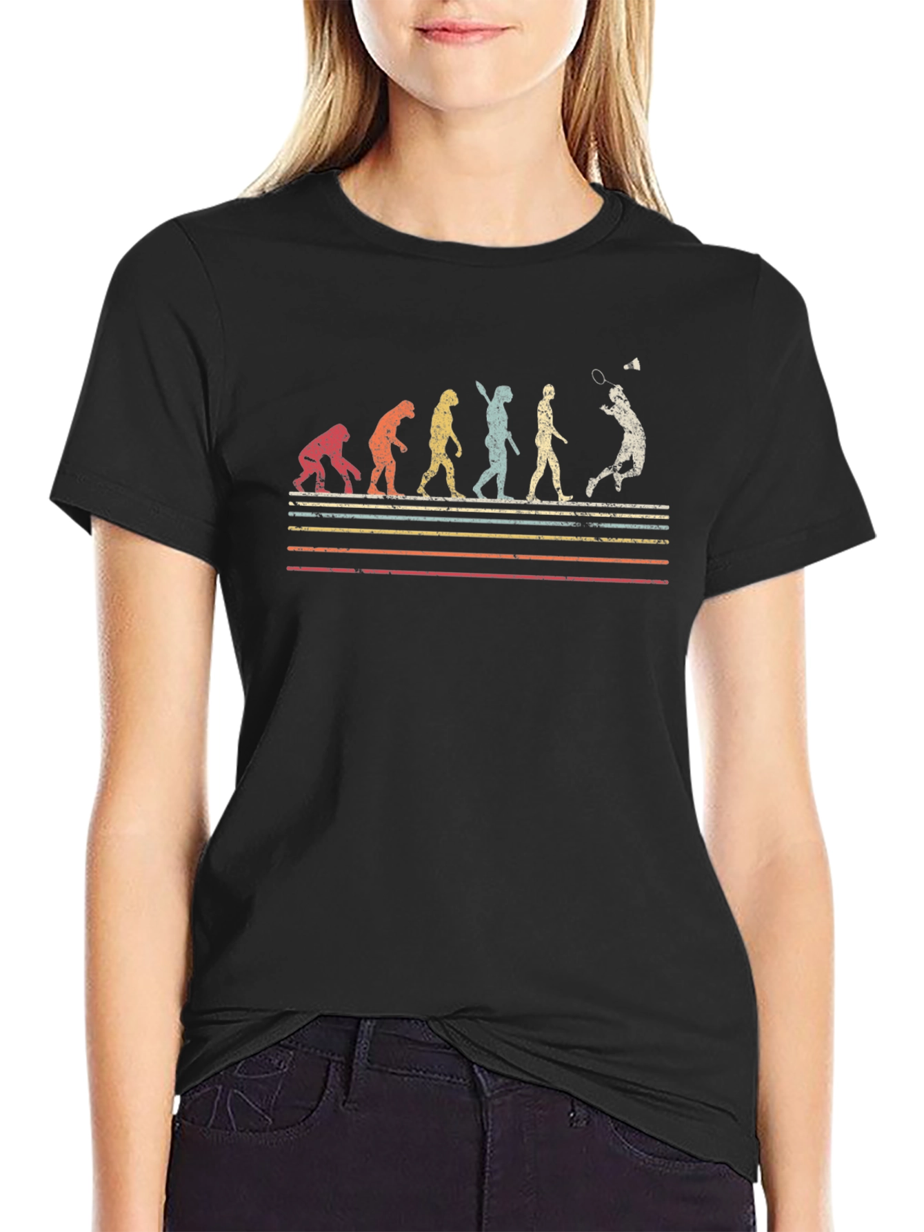 Badminton Evolution Graphic Tee